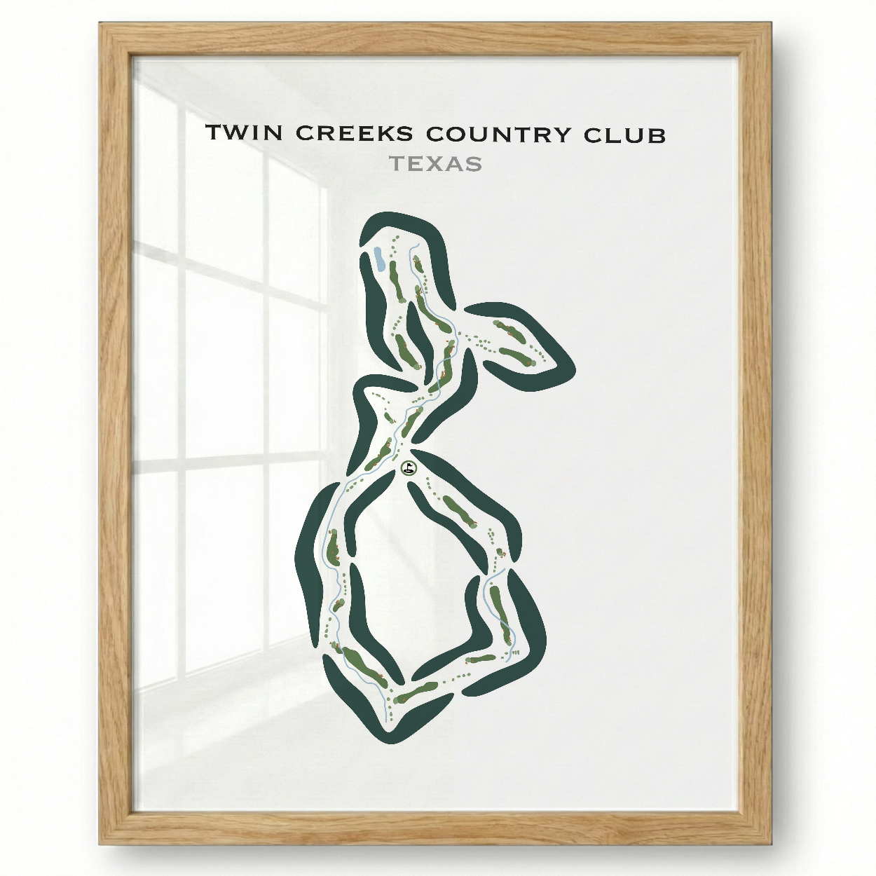 Twin Creeks Country Club, Texas - Printed Golf Course