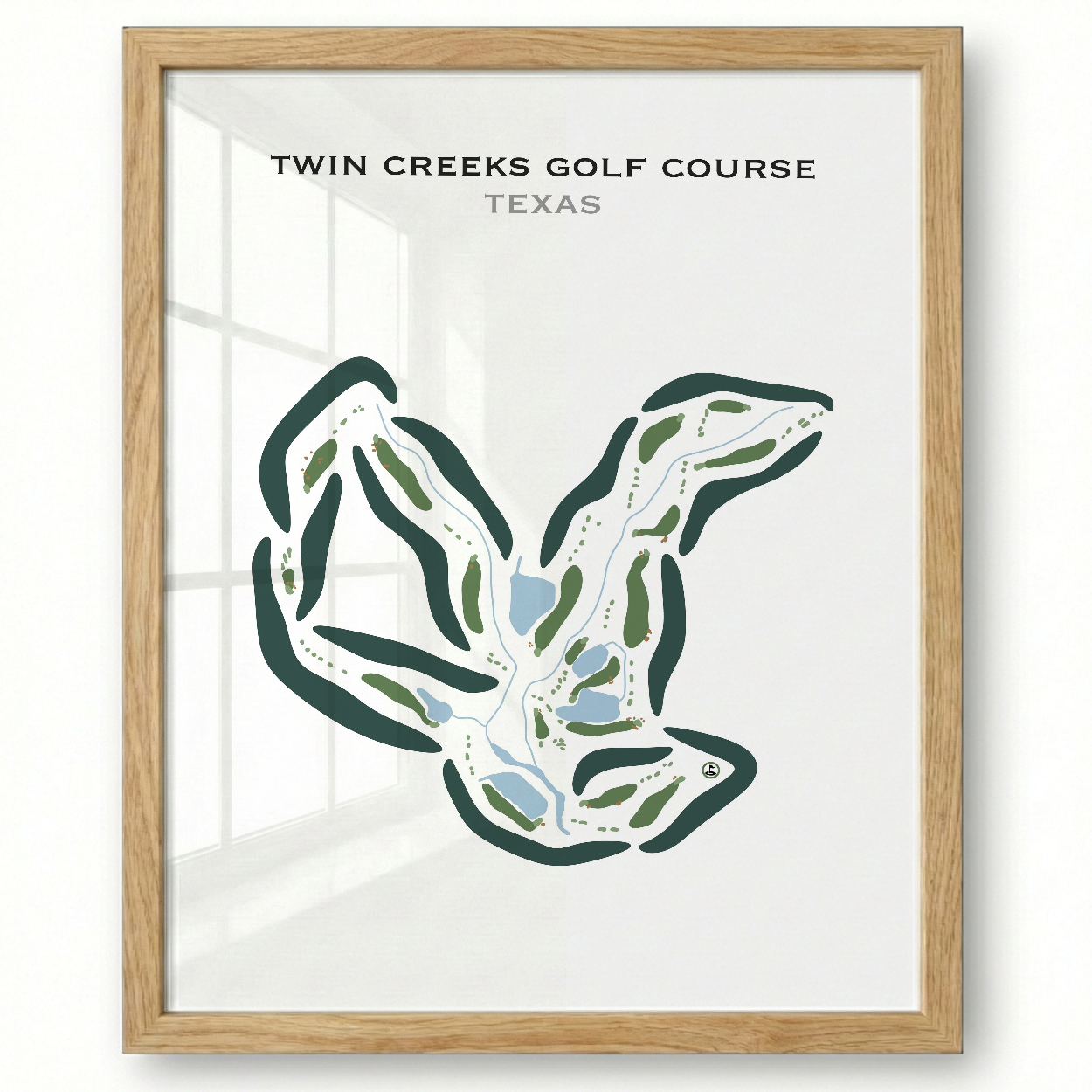 Twin Creeks Golf Course, Texas - Printed Golf Courses