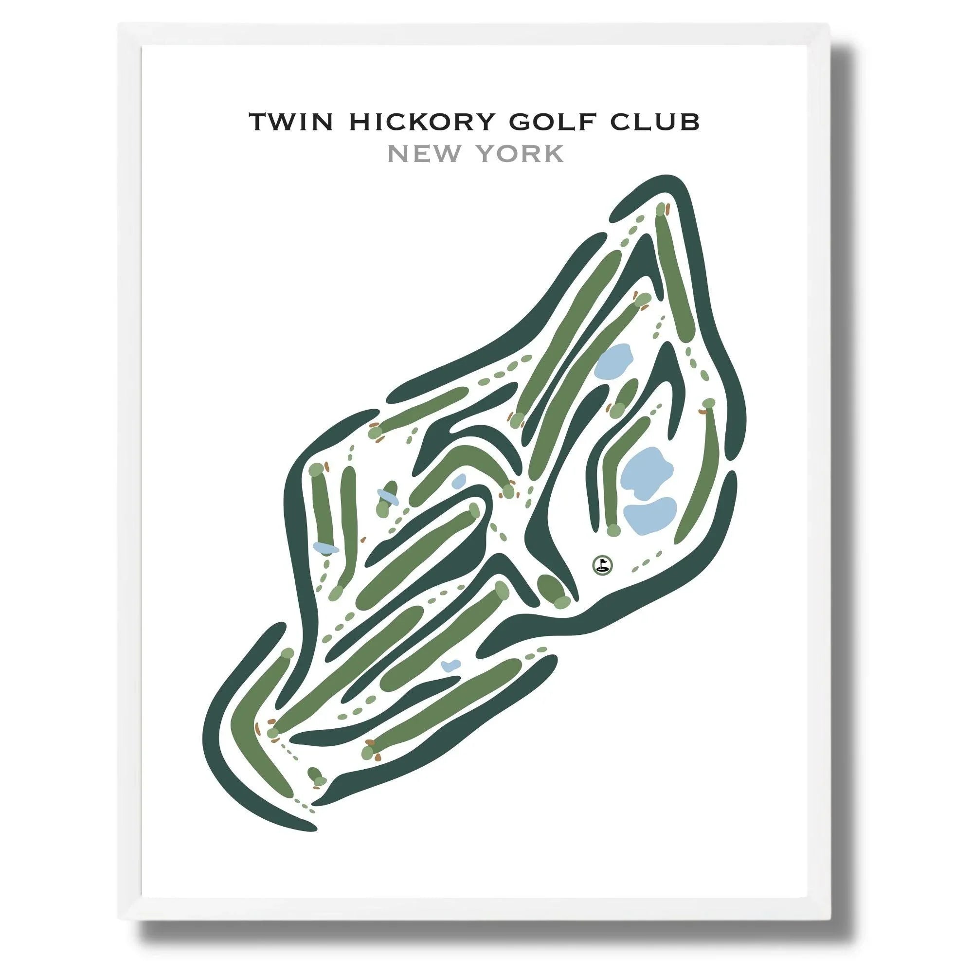 Twin Hickory Golf Club, New York - Printed Golf Courses