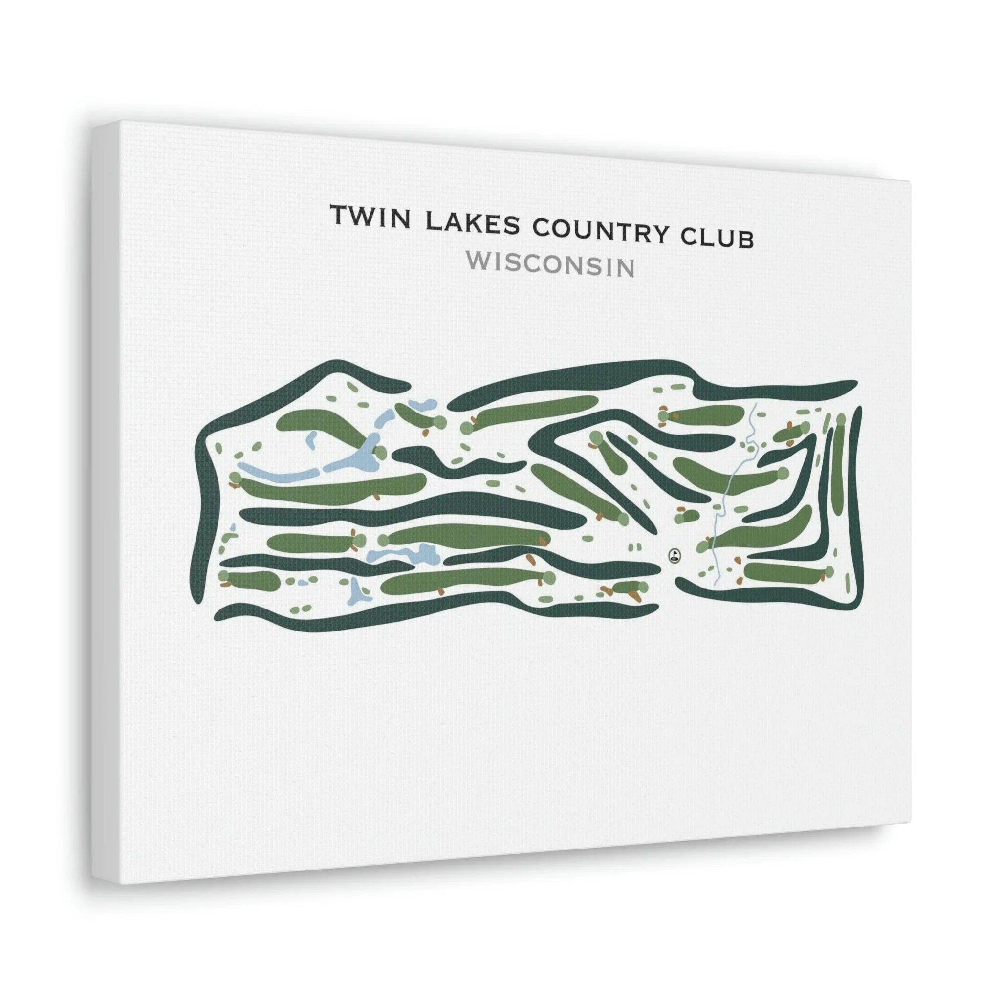 Twin Lakes Country Club, Wisconsin - Printed Golf Courses