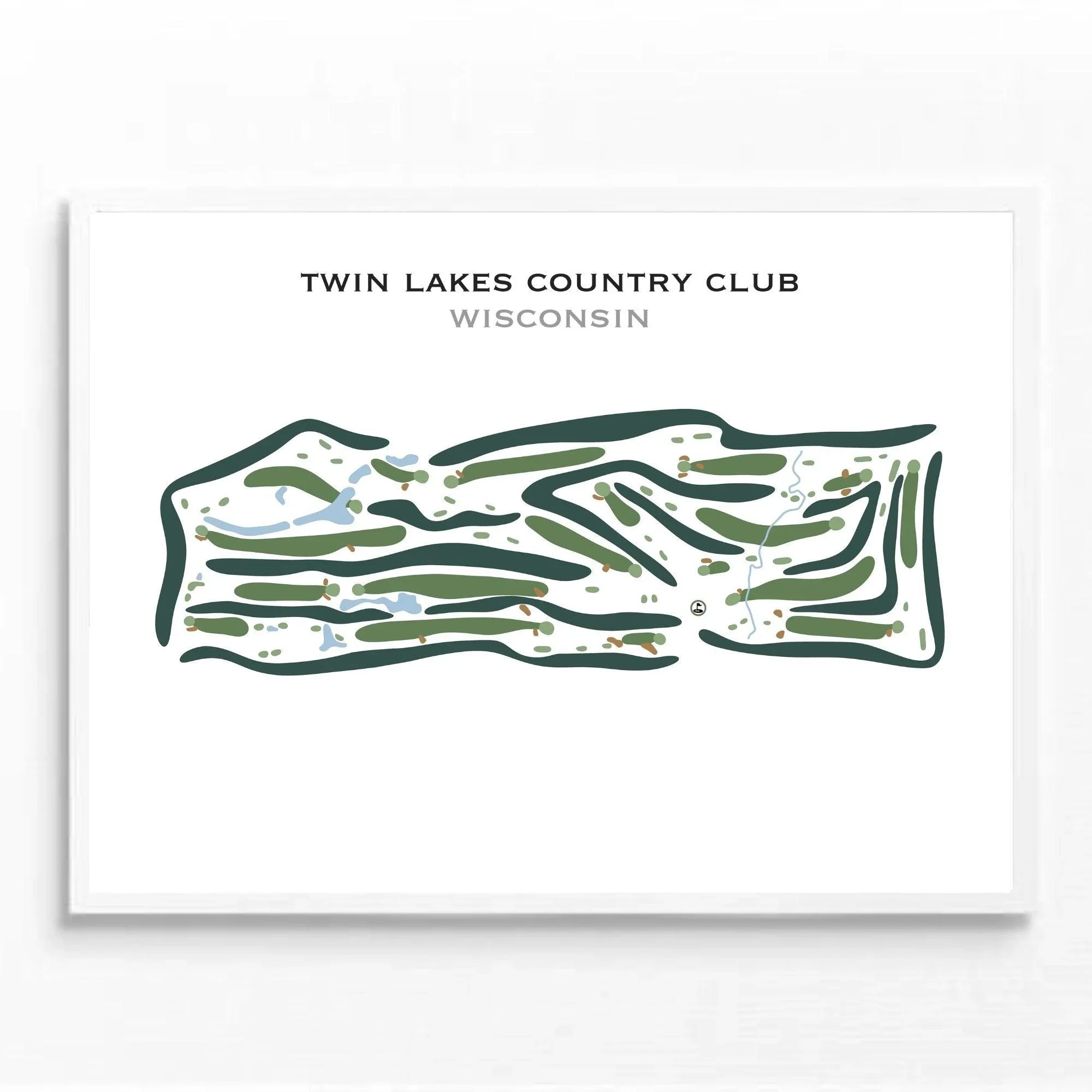 Twin Lakes Country Club, Wisconsin - Printed Golf Courses