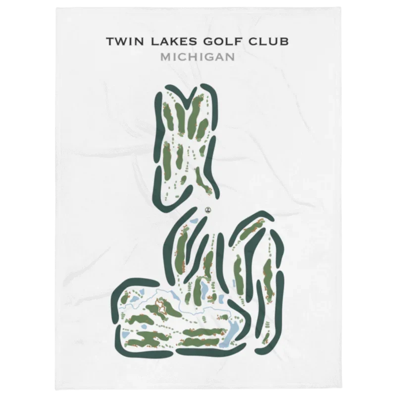Twin Lakes Golf Club, Michigan - Printed Golf Courses