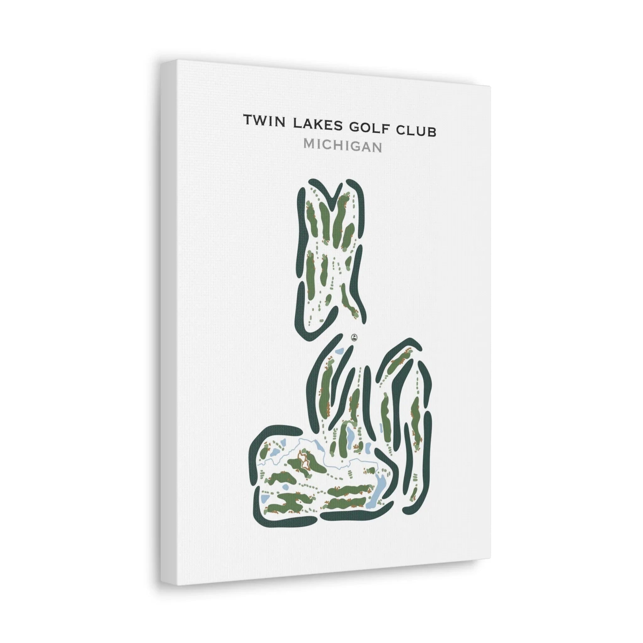 Twin Lakes Golf Club, Michigan - Printed Golf Courses
