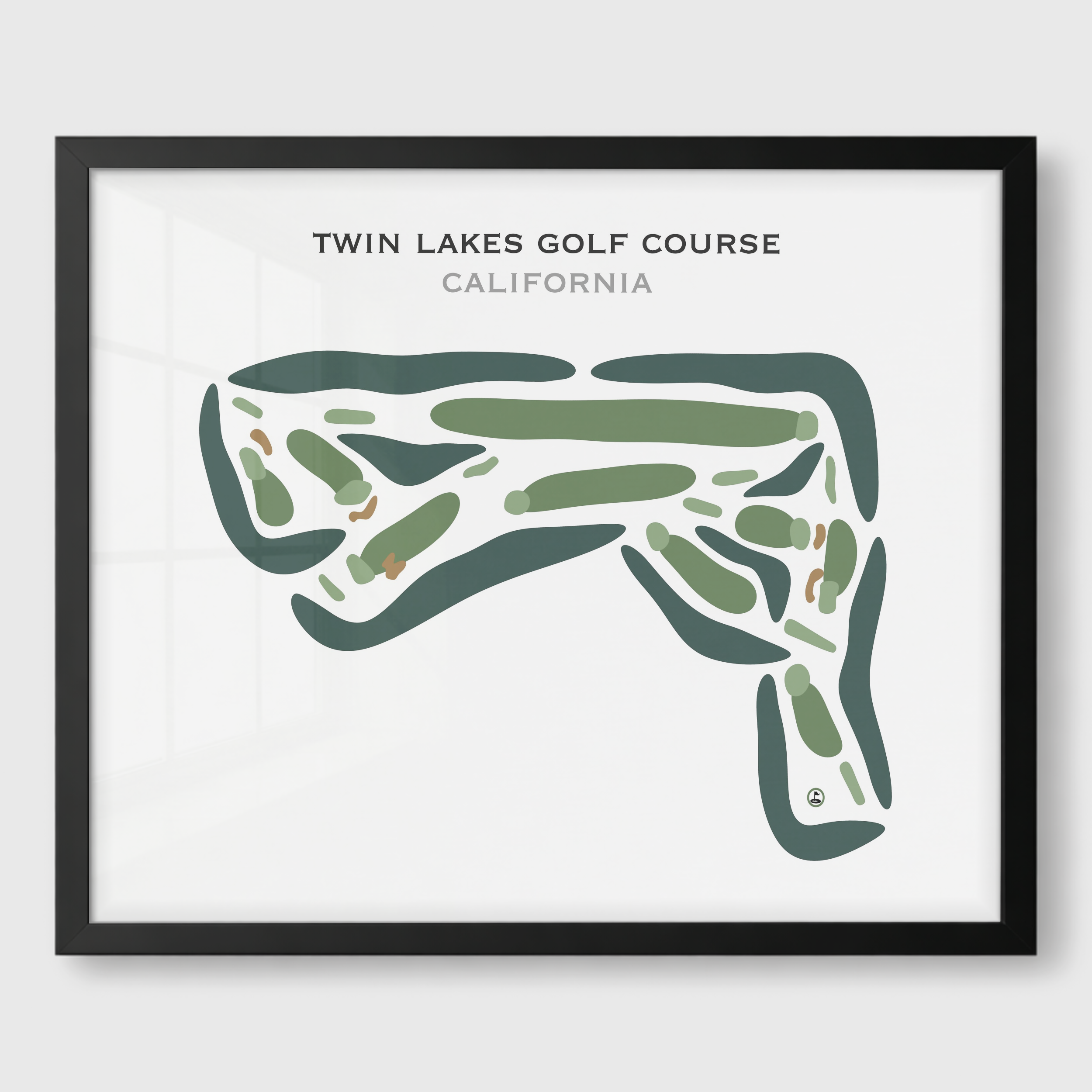 Twin Lakes Golf Course, California - Printed Golf Courses