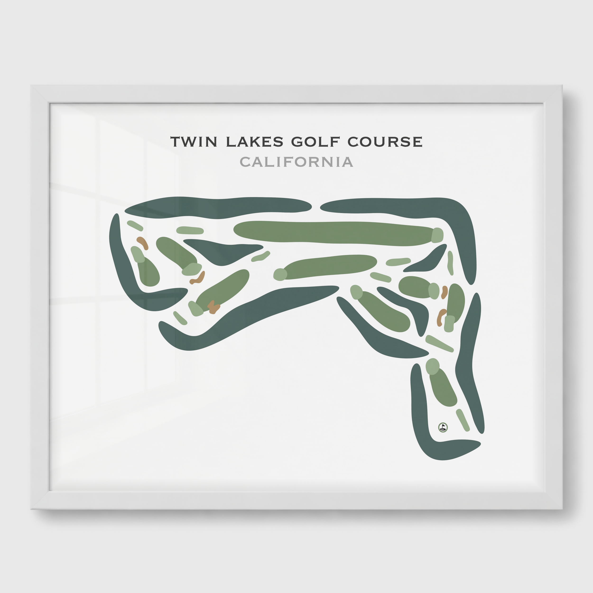 Twin Lakes Golf Course, California - Printed Golf Courses
