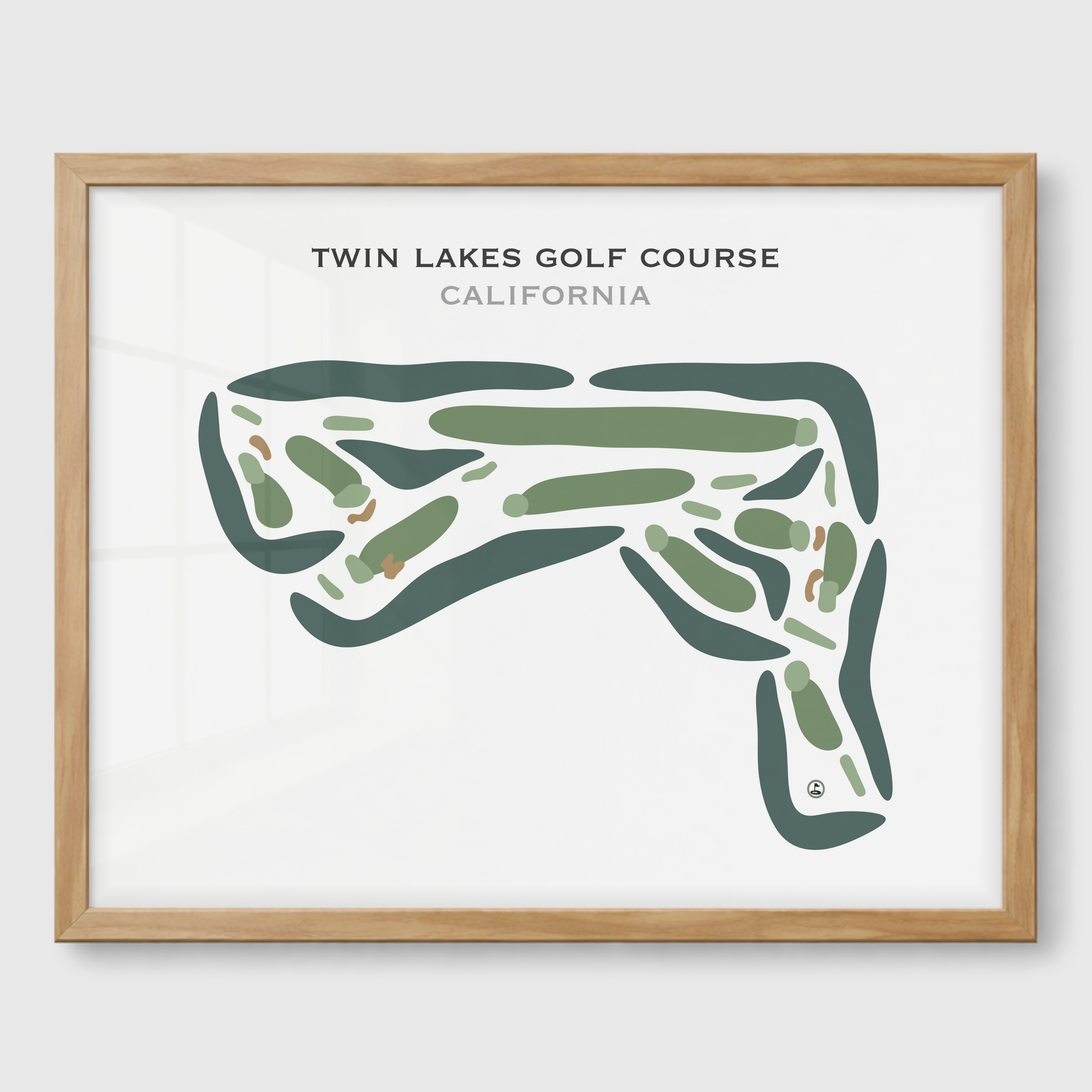 Twin Lakes Golf Course, California - Printed Golf Courses