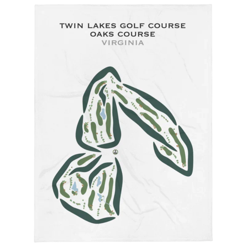 Twin Lakes Oaks Course, Virginia - Printed Golf Courses