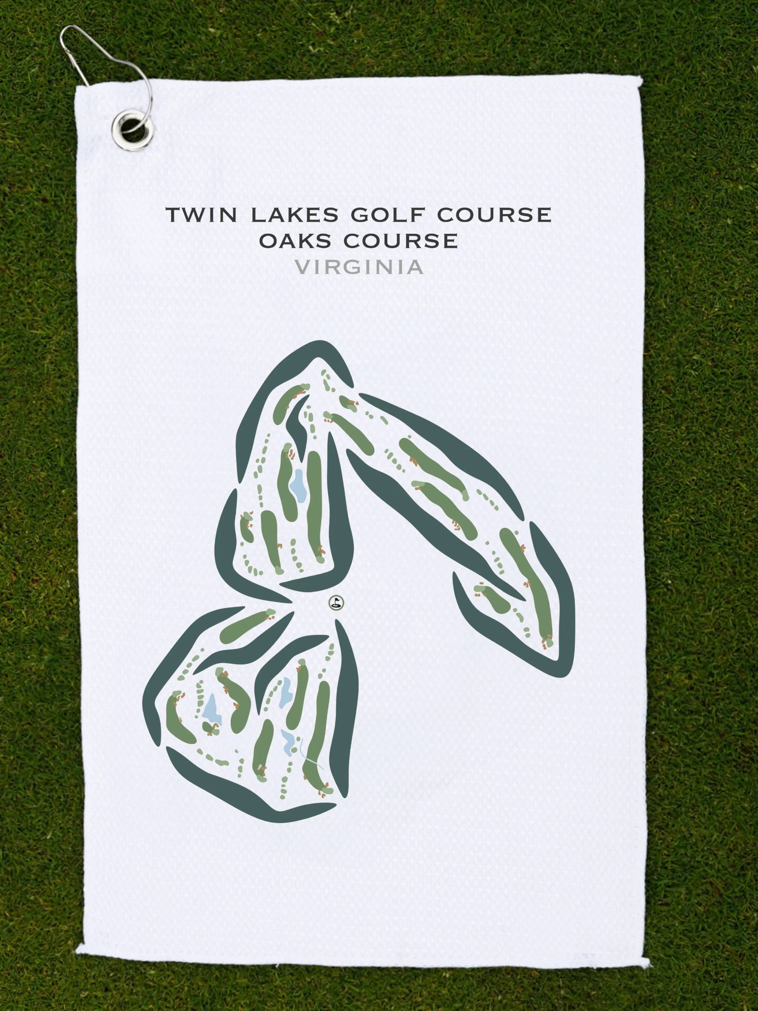 Twin Lakes Oaks Course, Virginia - Printed Golf Courses