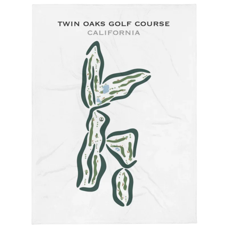 Twin Oaks Golf Course, California - Printed Golf Courses
