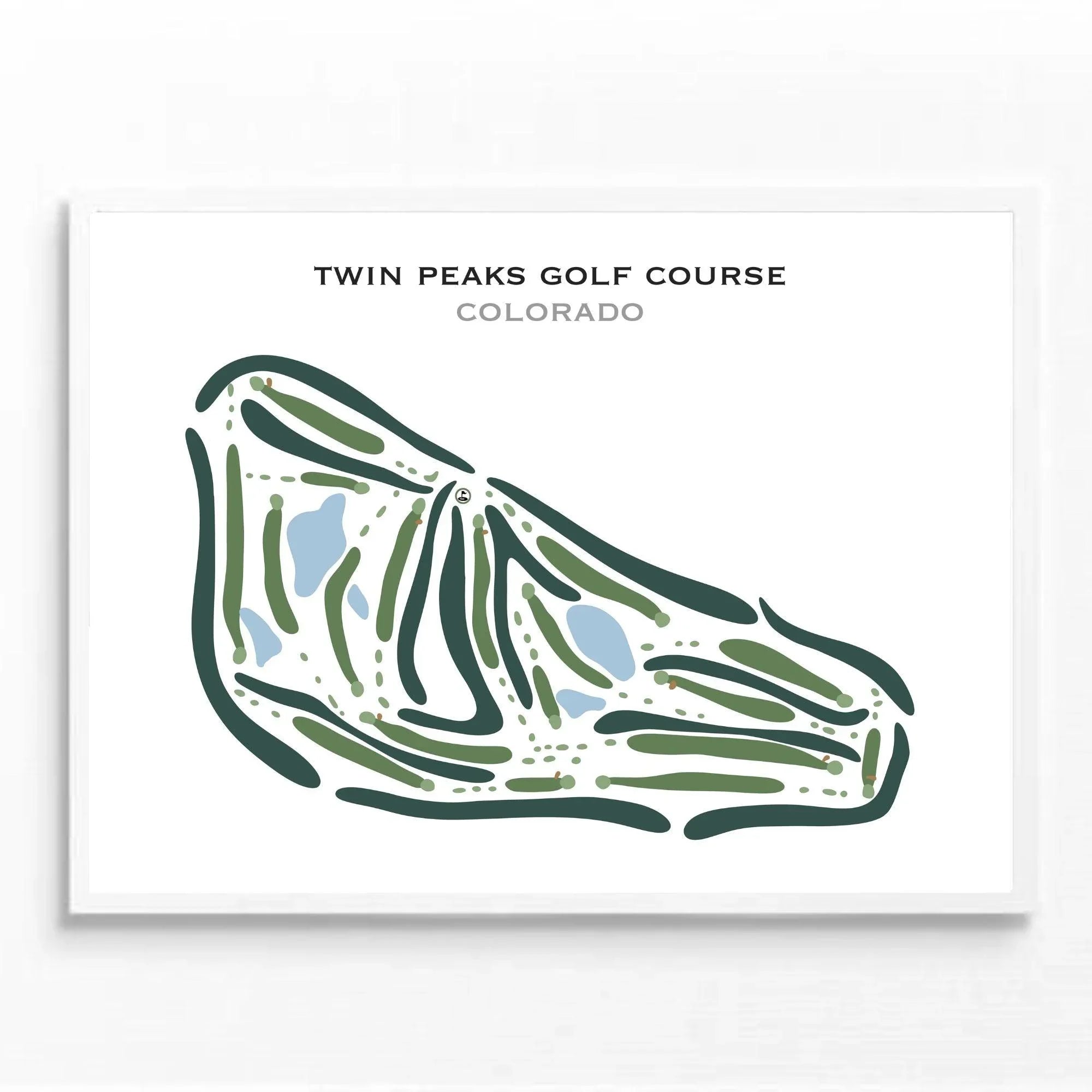 Twin Peaks Golf Course, Colorado - Printed Golf Course