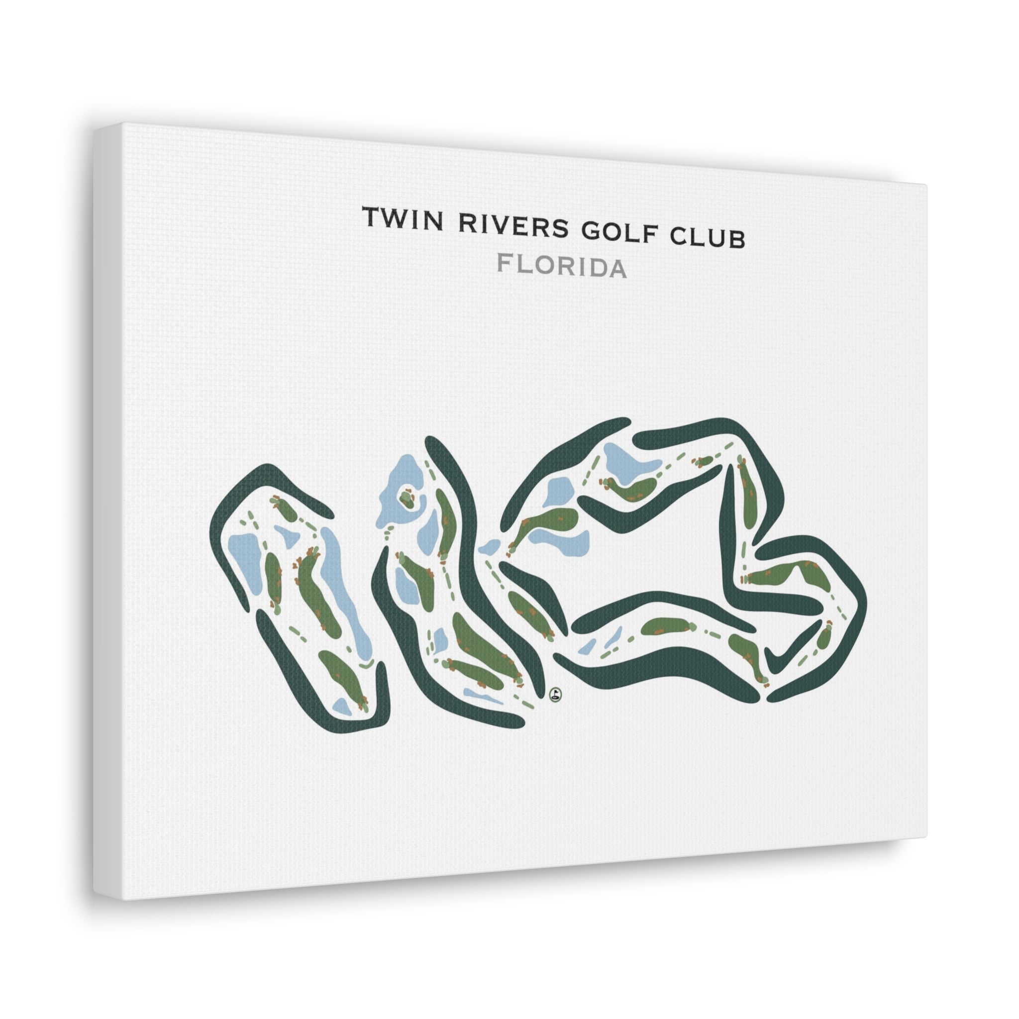 Twin Rivers Golf Club, Florida - Printed Golf Courses