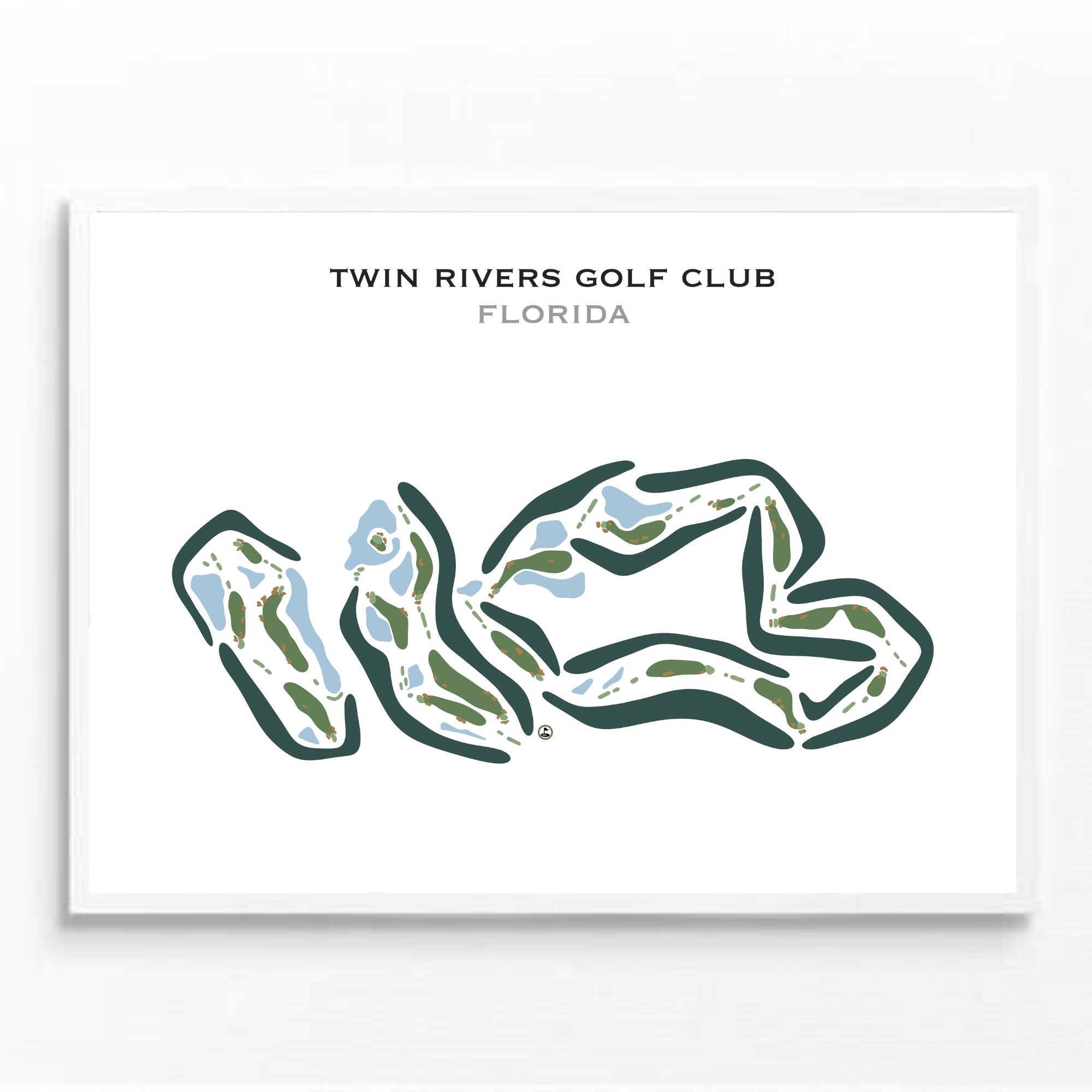 Twin Rivers Golf Club, Florida - Printed Golf Courses