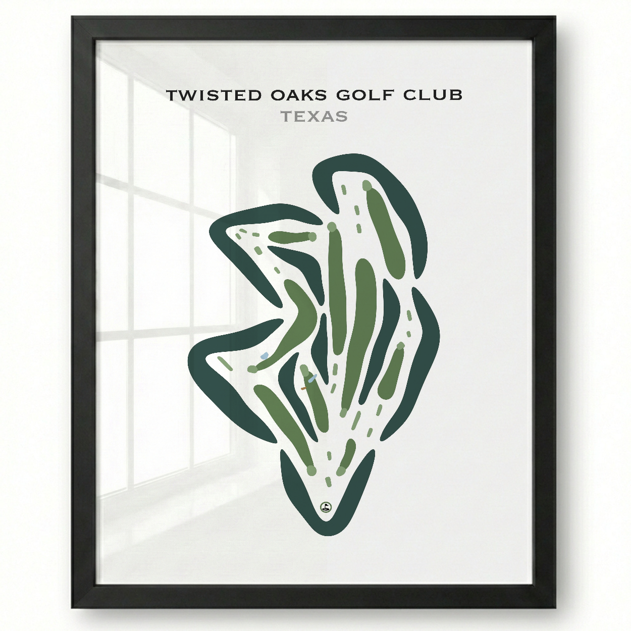 Twisted Oaks Golf Club, Texas - Printed Golf Courses