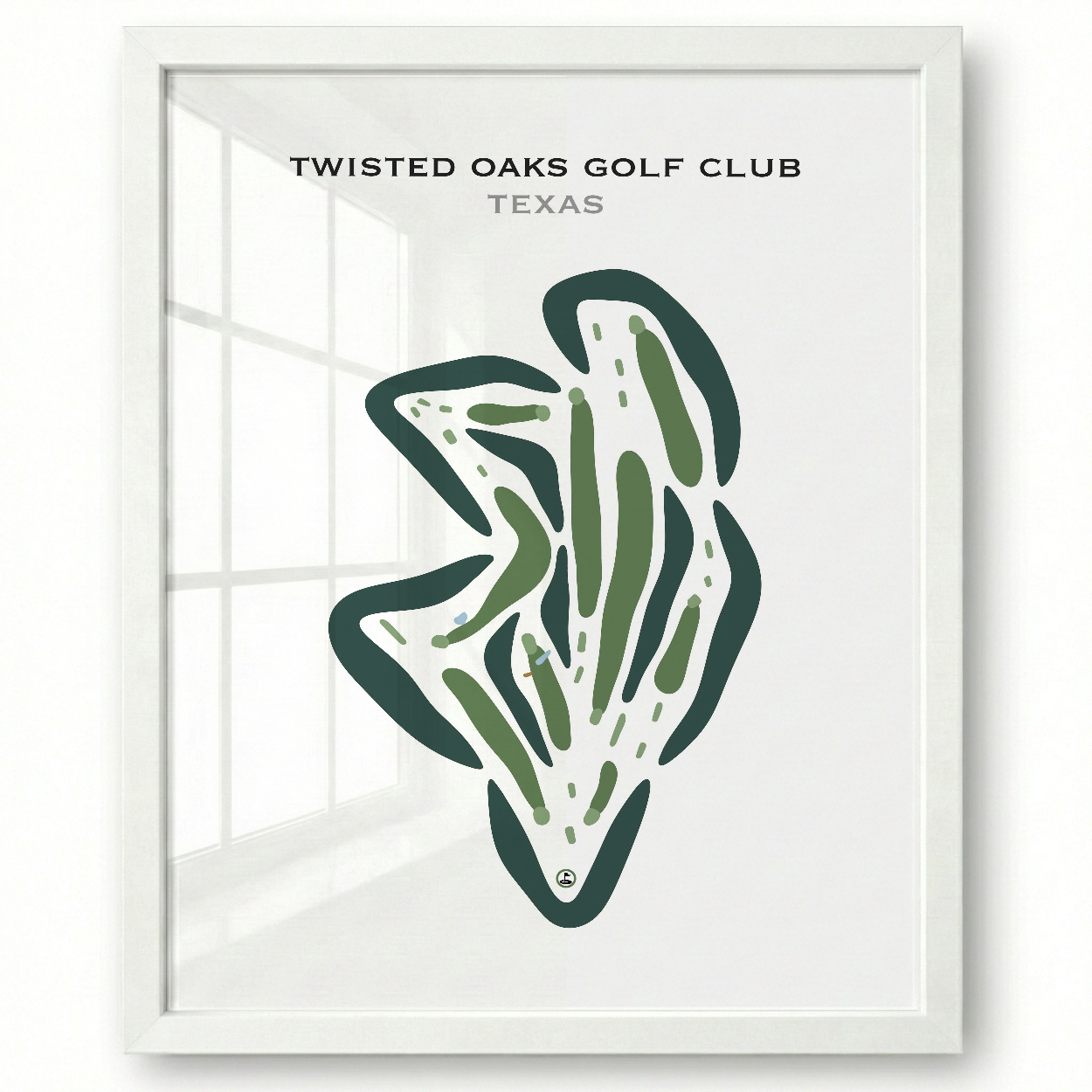 Twisted Oaks Golf Club, Texas - Printed Golf Courses