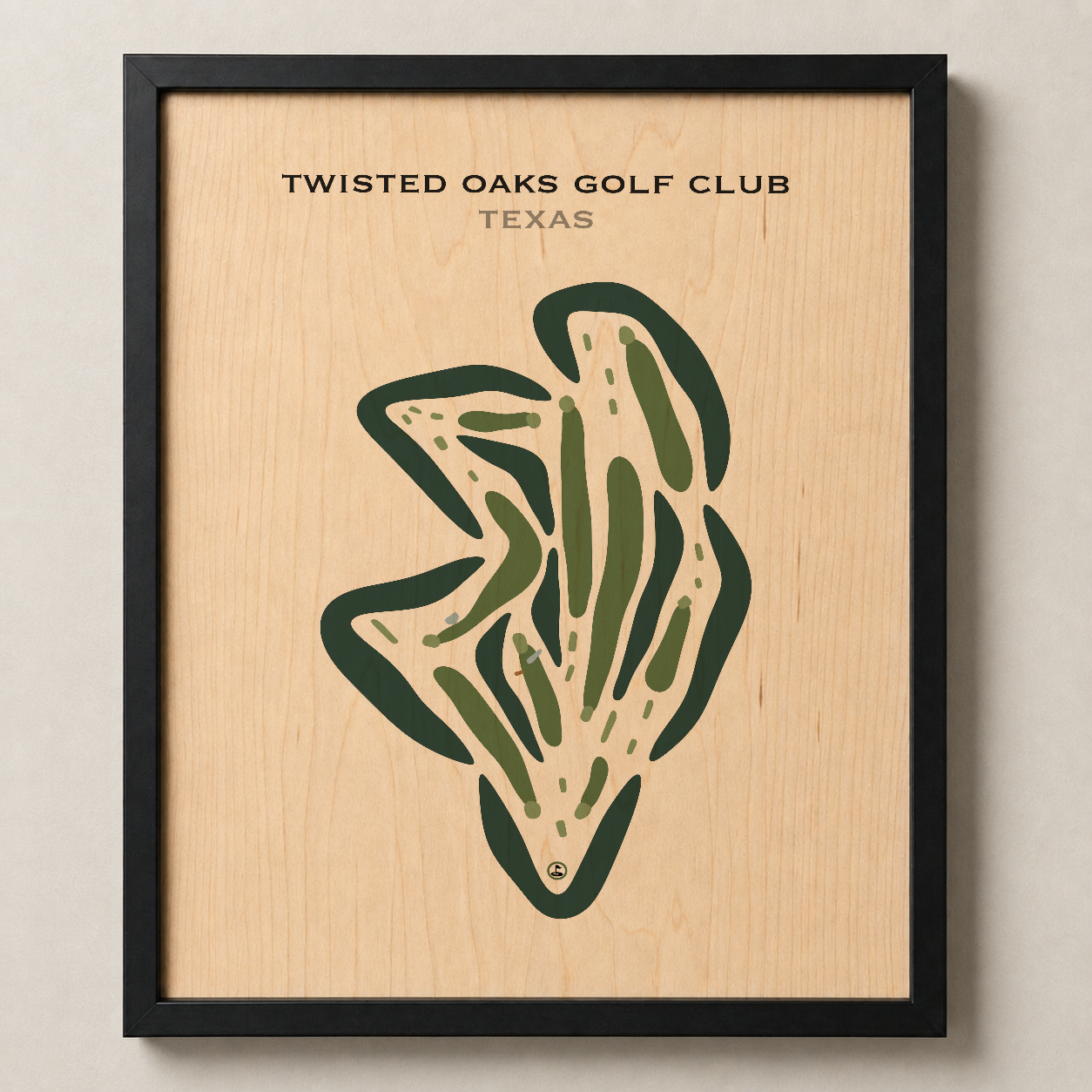 Twisted Oaks Golf Club, Texas - Printed Golf Courses