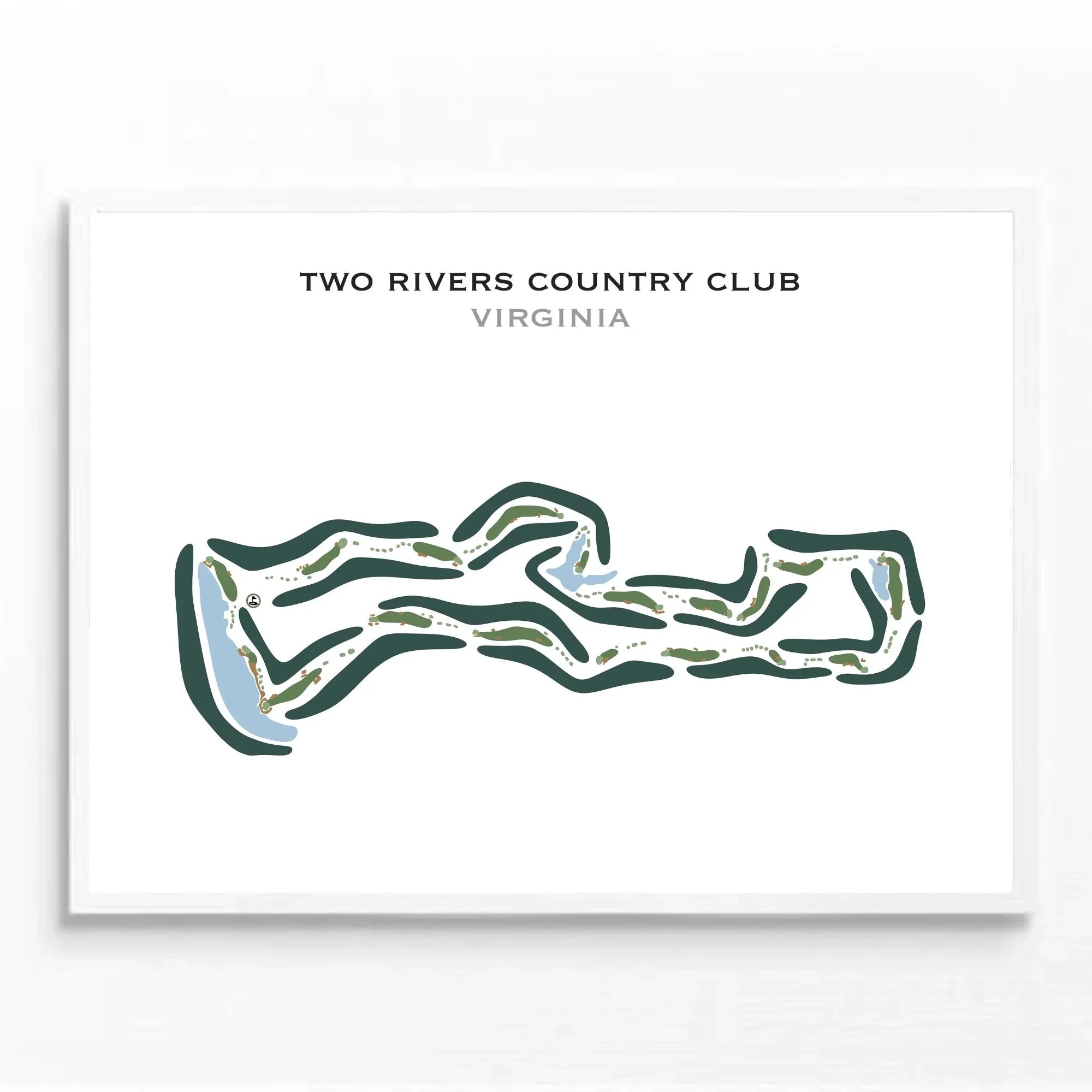 Two Rivers Country Club, Virginia - Printed Golf Courses
