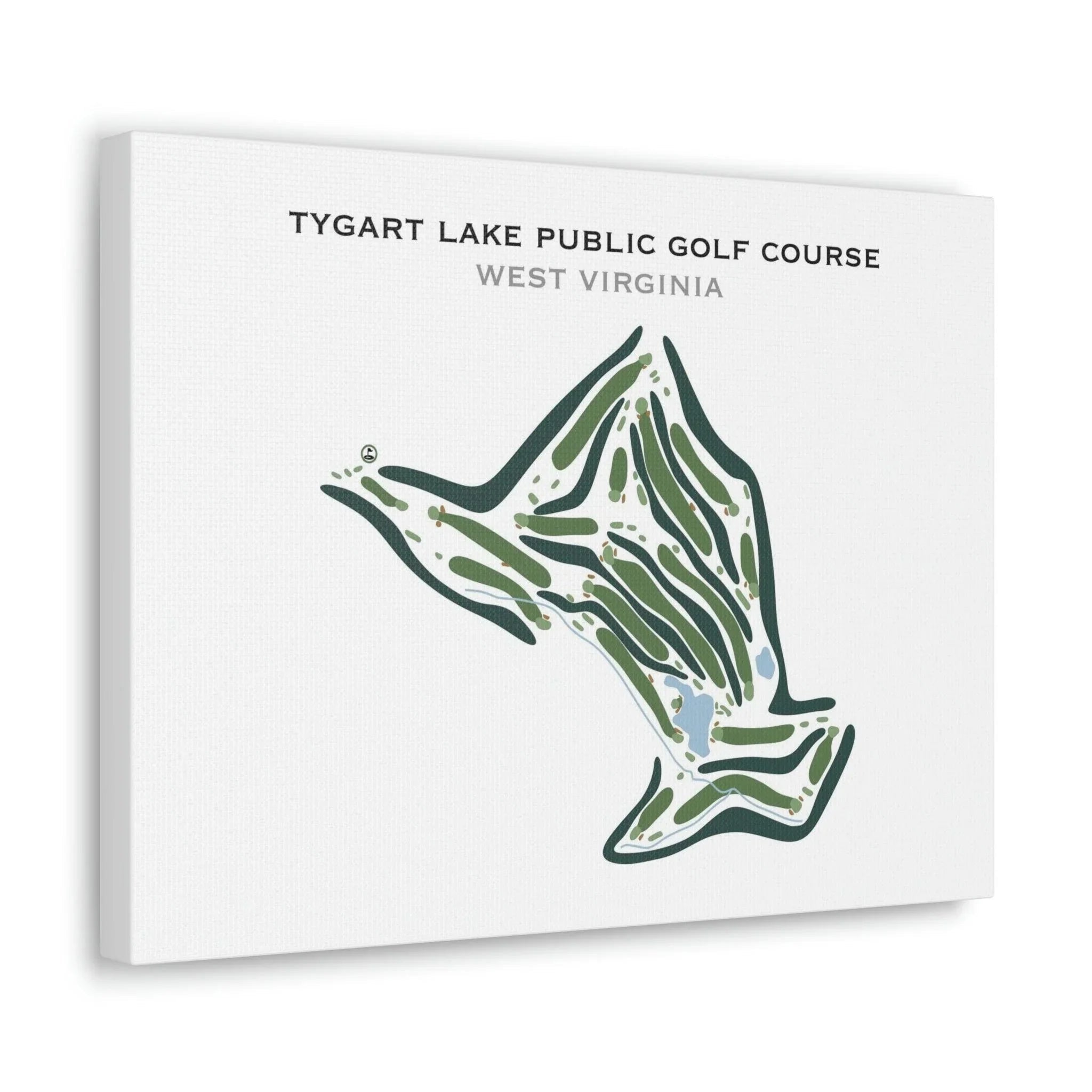 Tygart Lake Public Golf Course, West Virginia - Printed Golf Courses