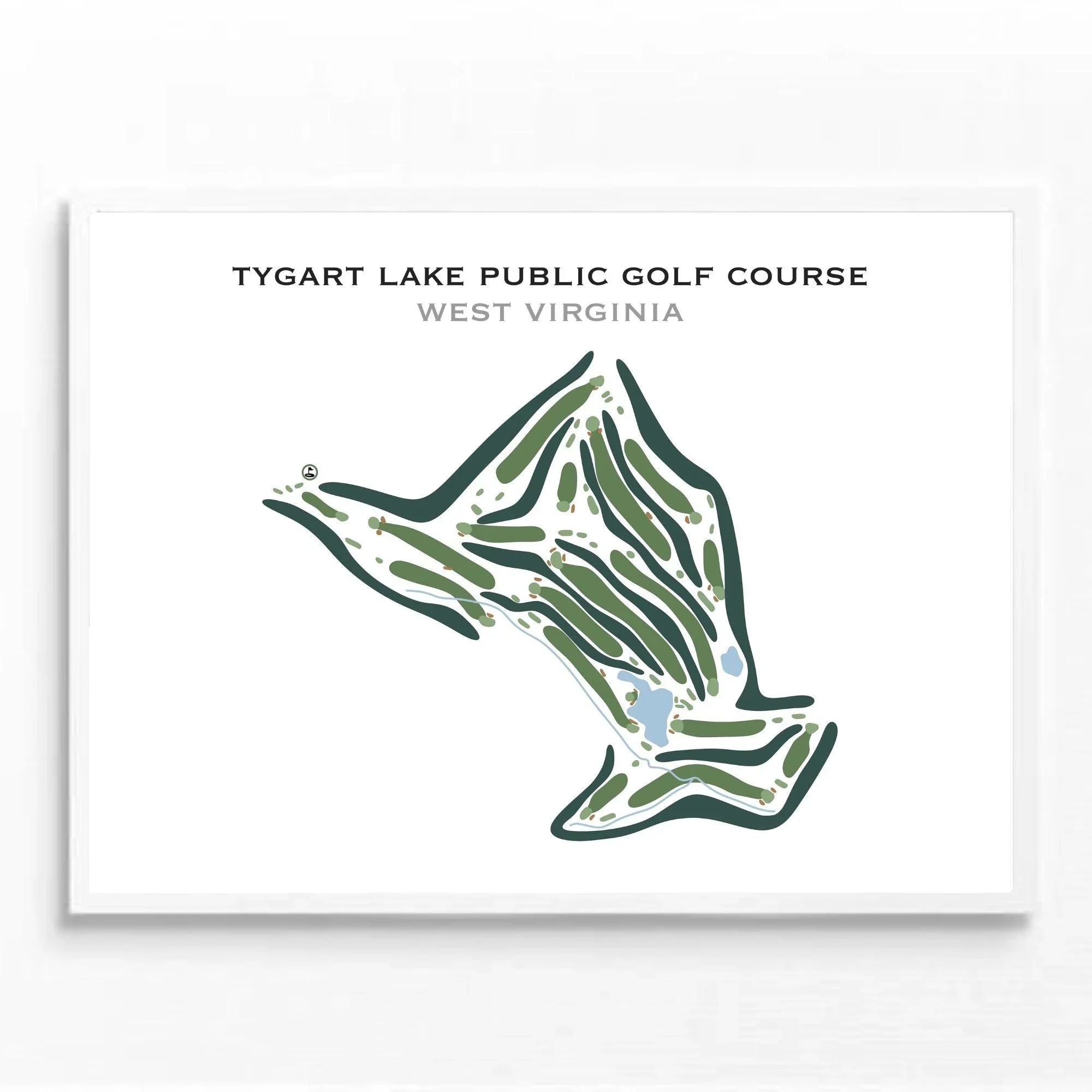 Tygart Lake Public Golf Course, West Virginia - Printed Golf Courses