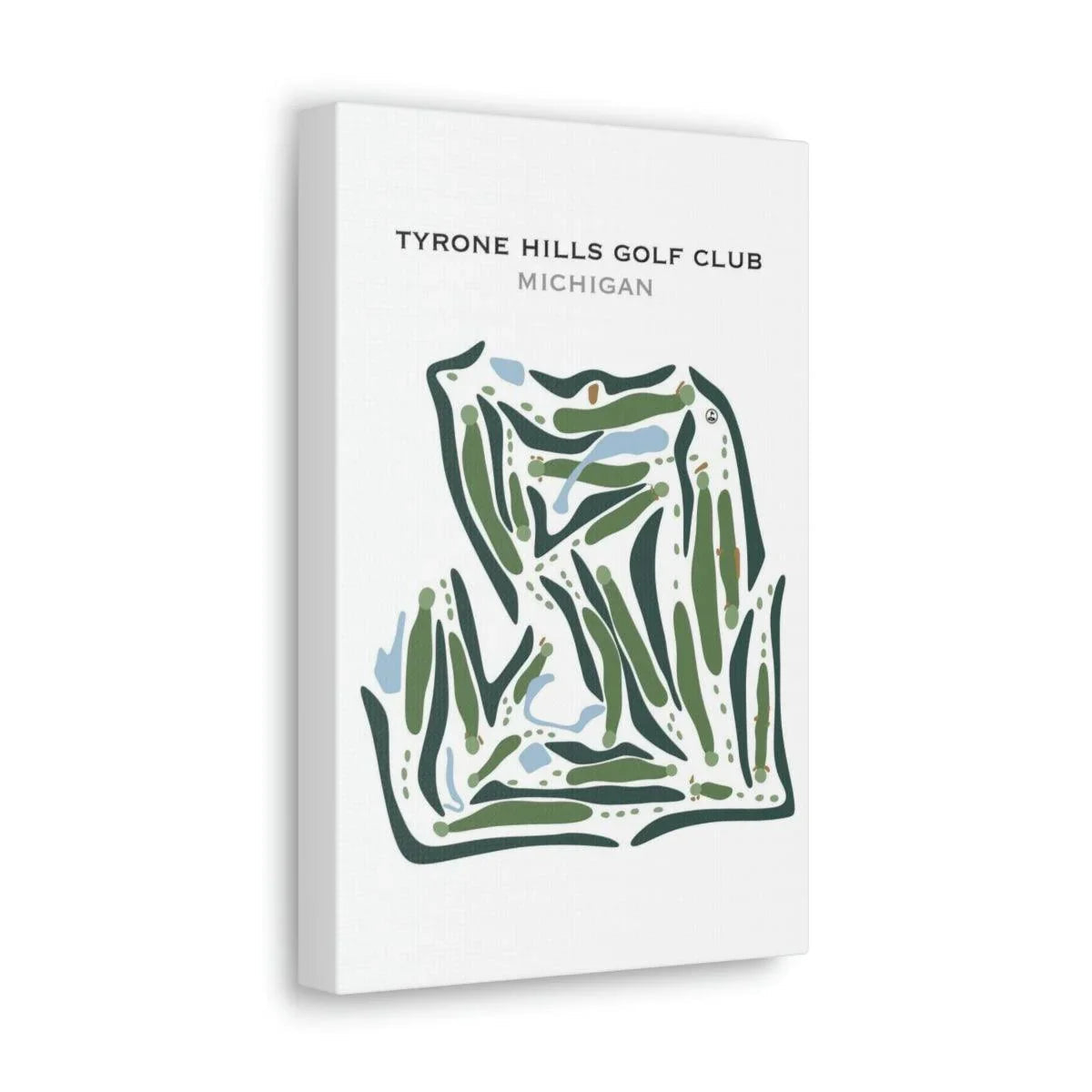 Tyrone Hills Golf Club, Michigan - Printed Golf Courses