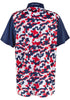 USA Red, White & Blue Camo Mens Golf Polo Shirt by ReadyGOLF