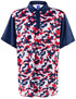 USA Red, White & Blue Camo Mens Golf Polo Shirt by ReadyGOLF