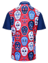 USA Sugar Skulls Mens Golf Polo Shirt by ReadyGOLF