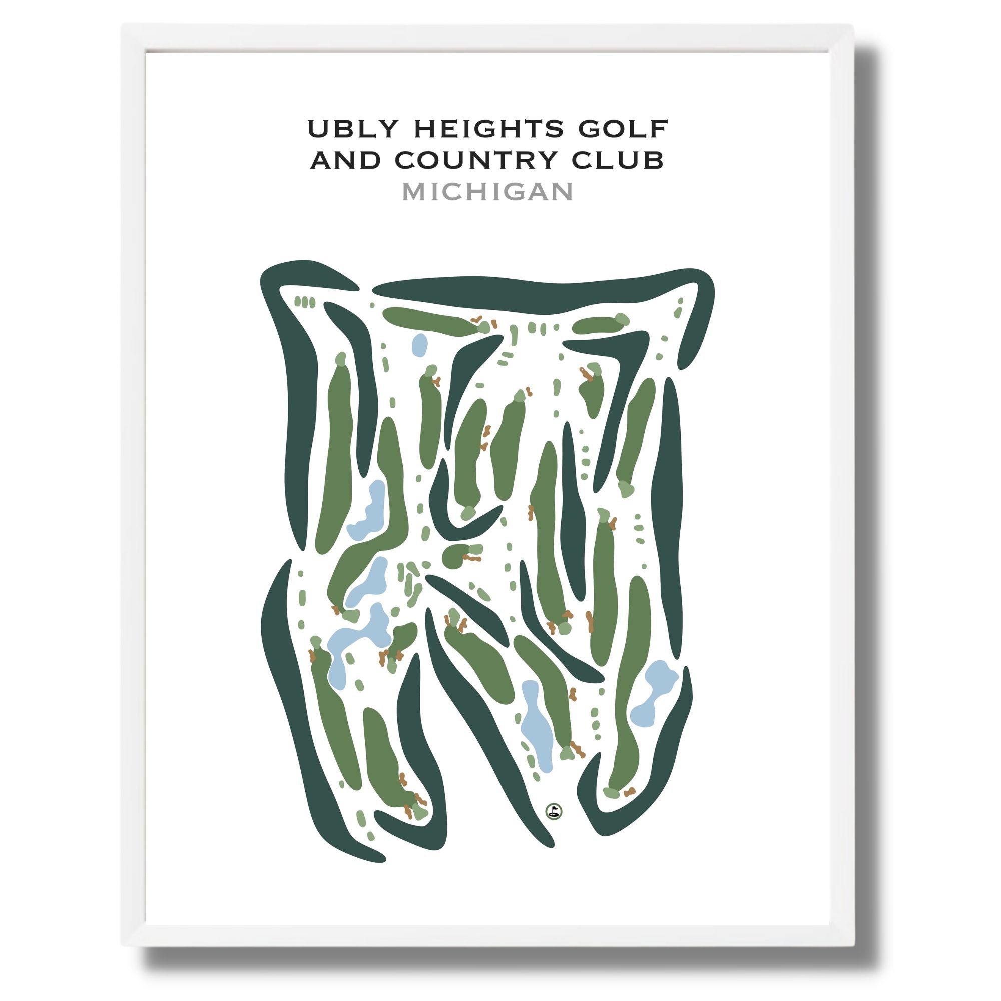 Ubly Heights Golf & Country Club, Michigan - Printed Golf Courses