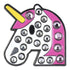 Unicorn Ball Marker & Hat Clip with Crystals by ReadyGOLF