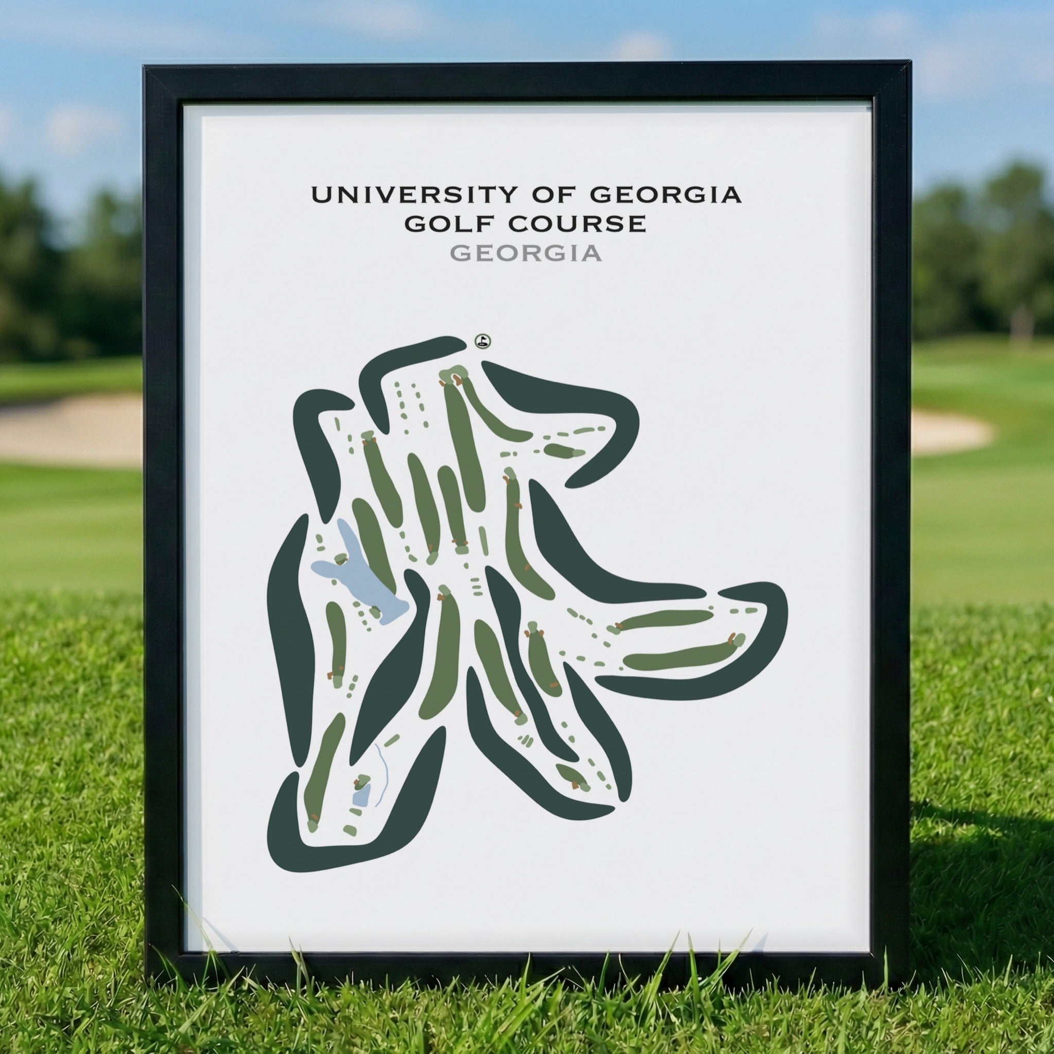 University of Georgia Golf Course, Georgia - Printed Golf Courses