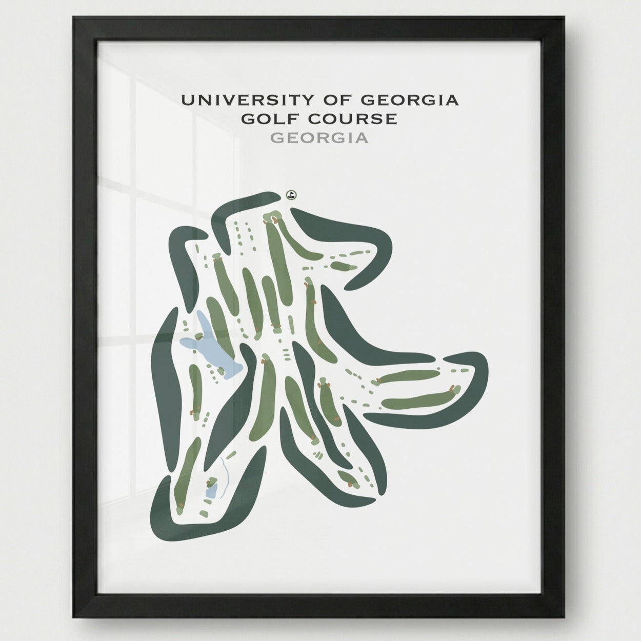 University of Georgia Golf Course, Georgia - Printed Golf Courses