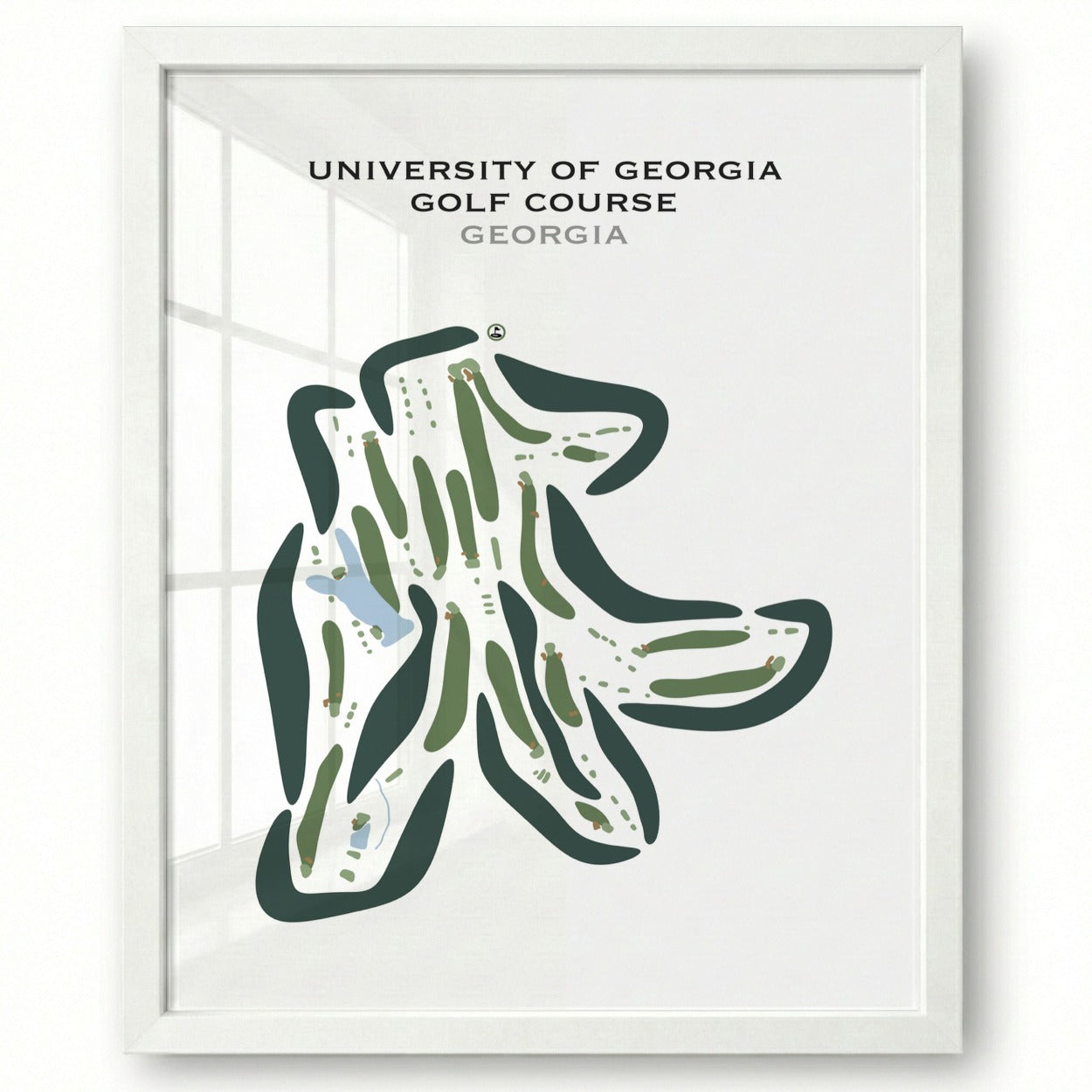 University of Georgia Golf Course, Georgia - Printed Golf Courses