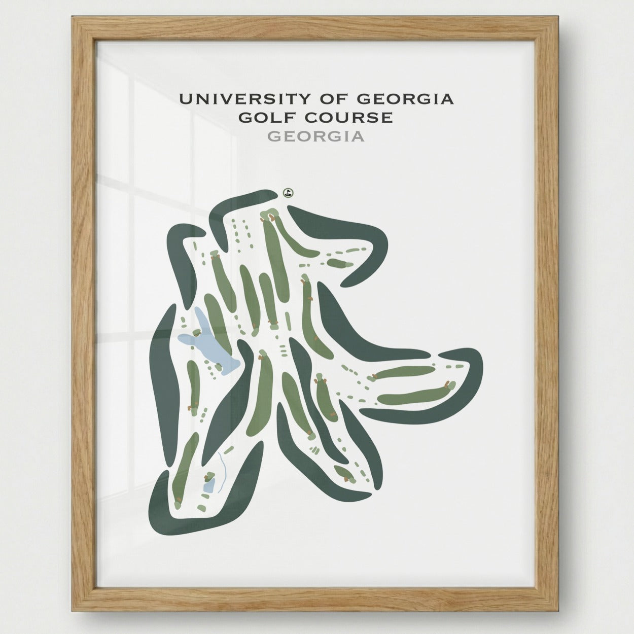 University of Georgia Golf Course, Georgia - Printed Golf Courses