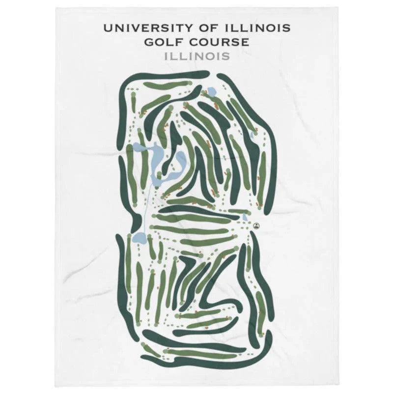 University of Illinois Golf Course, Illinois - Printed Golf Courses