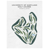 University of Maryland Golf Course, Maryland - Printed Golf Courses