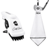 Golf Pocket Mag Towel - White & Ice White Golf Club Water Brush Pro Bundle
