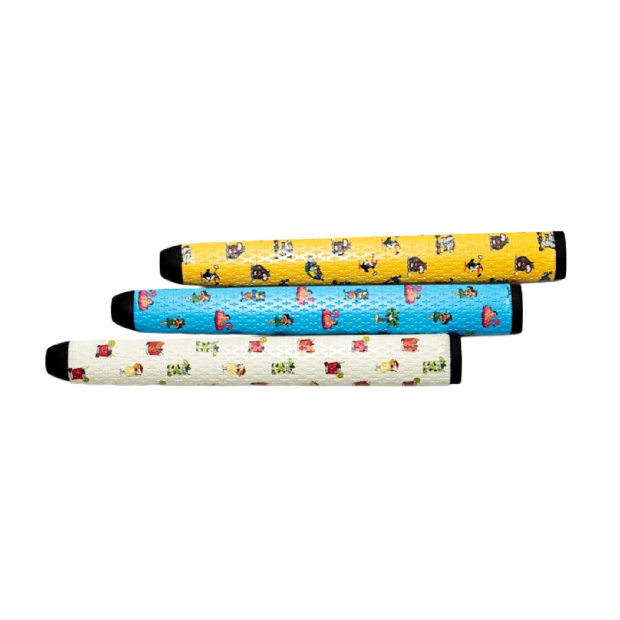 Beach Party Putter Grip | Midsize | Premium PU Material | Stable Feel | Golf | Palm Hula Parrot