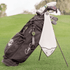 Golf Pocket Mag Towel - White + Golf Club Water Brush Pro Bundle