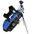 PGA TOUR® Juniors Right Handed Blue Golf Club Set by Golfgen® for Player Heights 4'8" - 5'3" | Complete Junior Golf Club Set