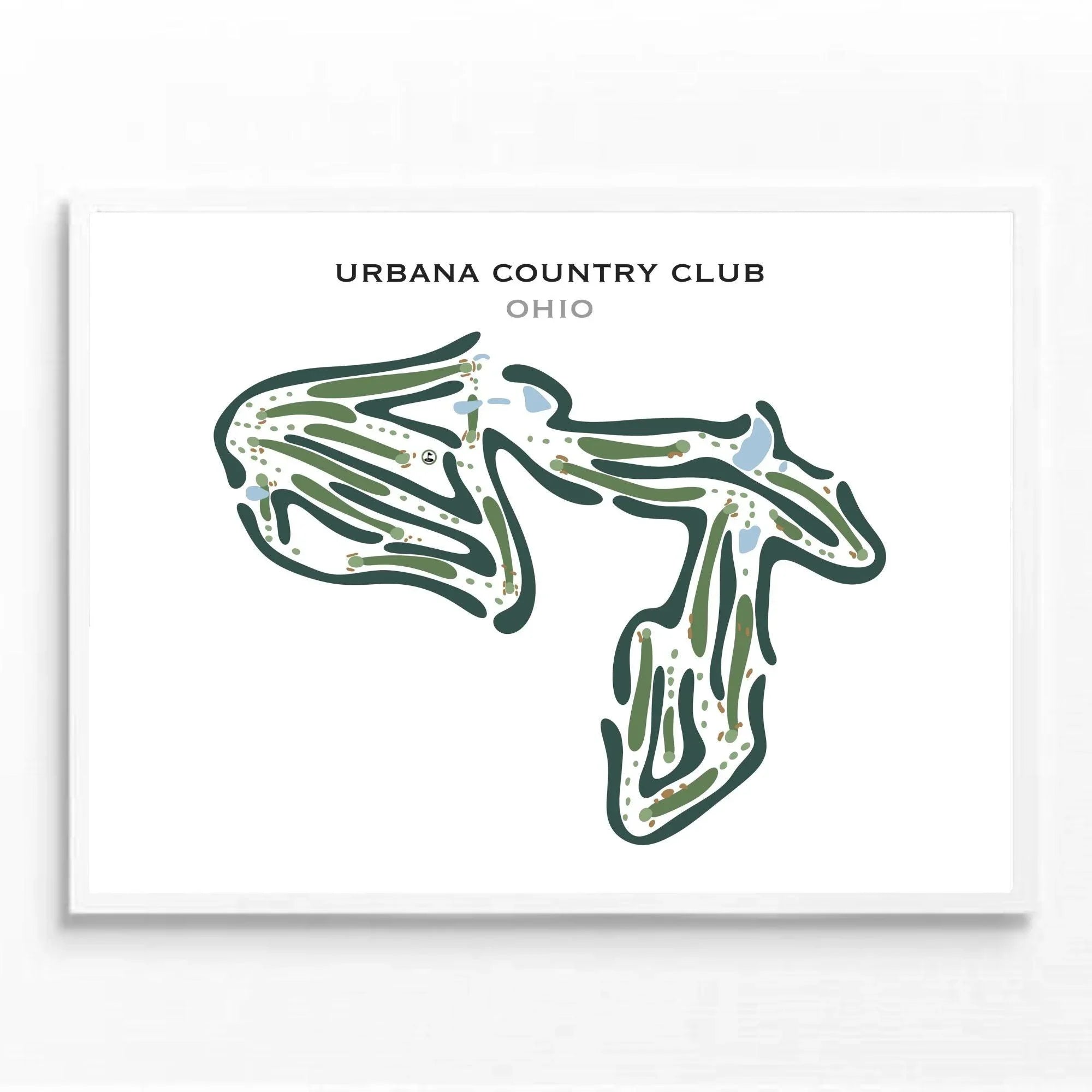 Urbana Country Club, Ohio - Printed Golf Courses
