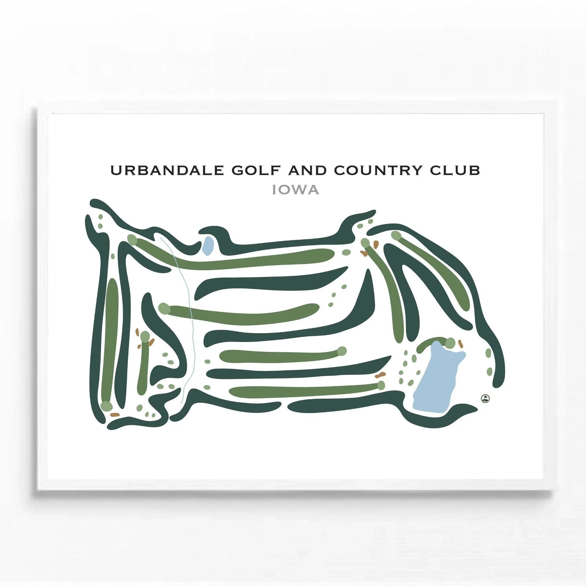 Urbandale Golf and Country Club, Iowa - Printed Golf Courses
