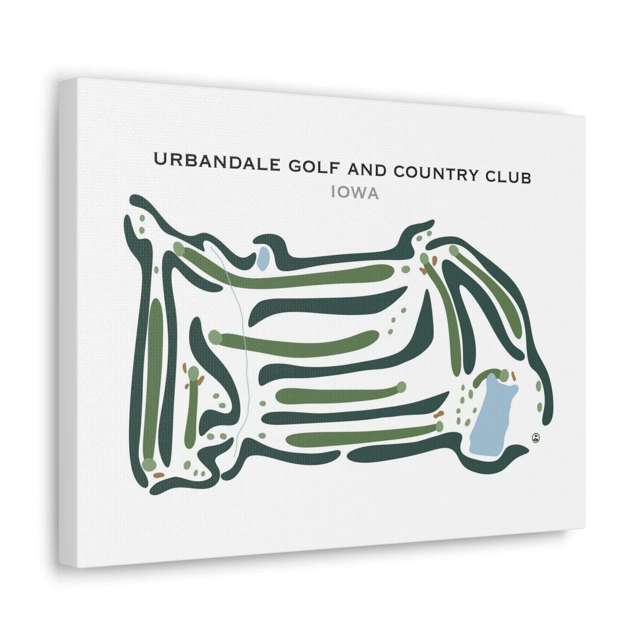 Urbandale Golf and Country Club, Iowa - Printed Golf Courses