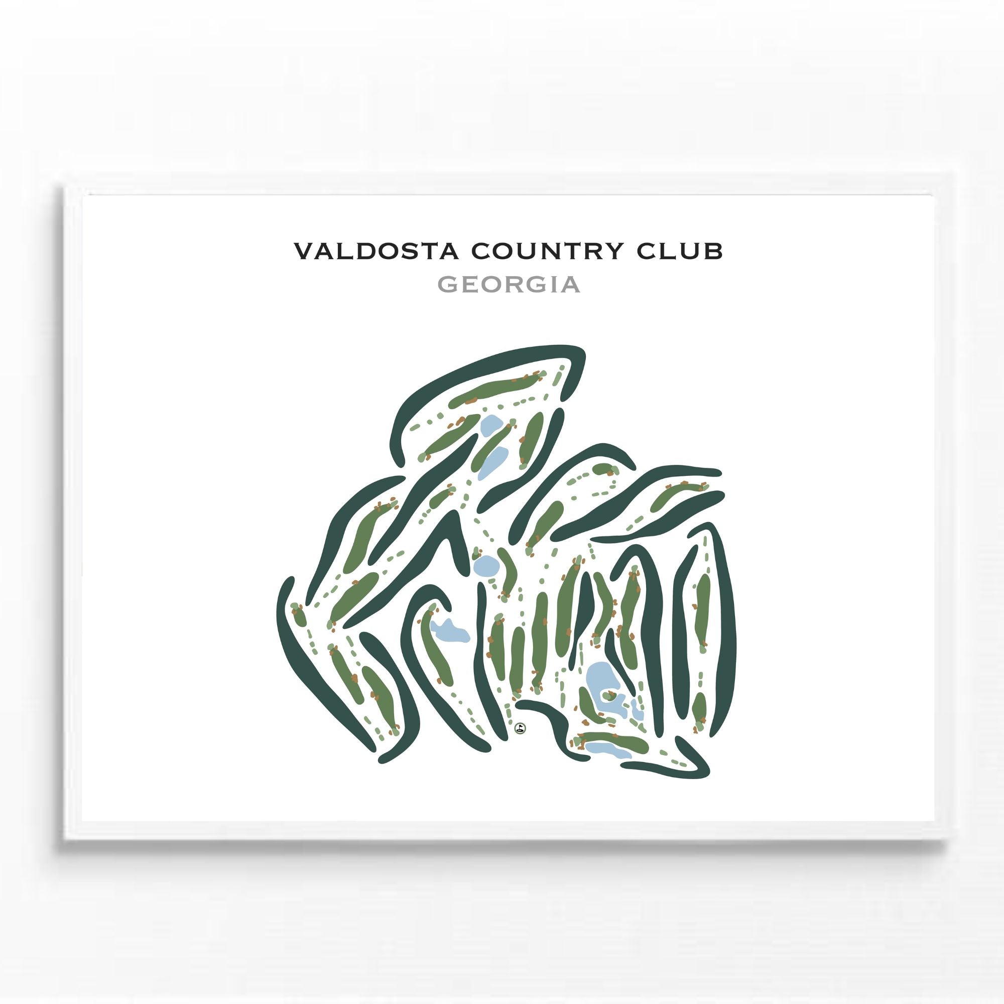Valdosta Country Club, Georgia - Printed Golf Courses