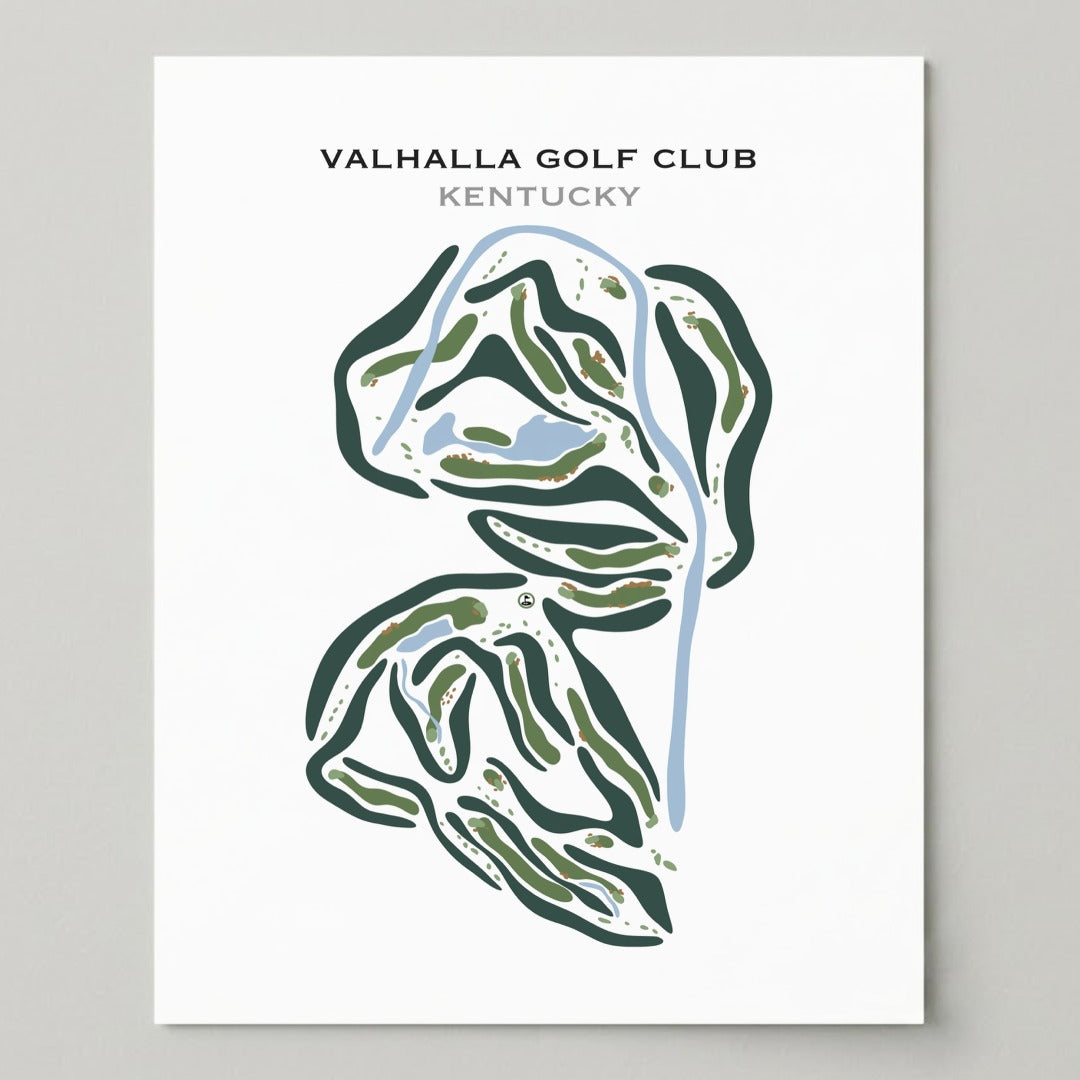 Valhalla Golf Club, Louisville, Kentucky - Printed Golf Courses
