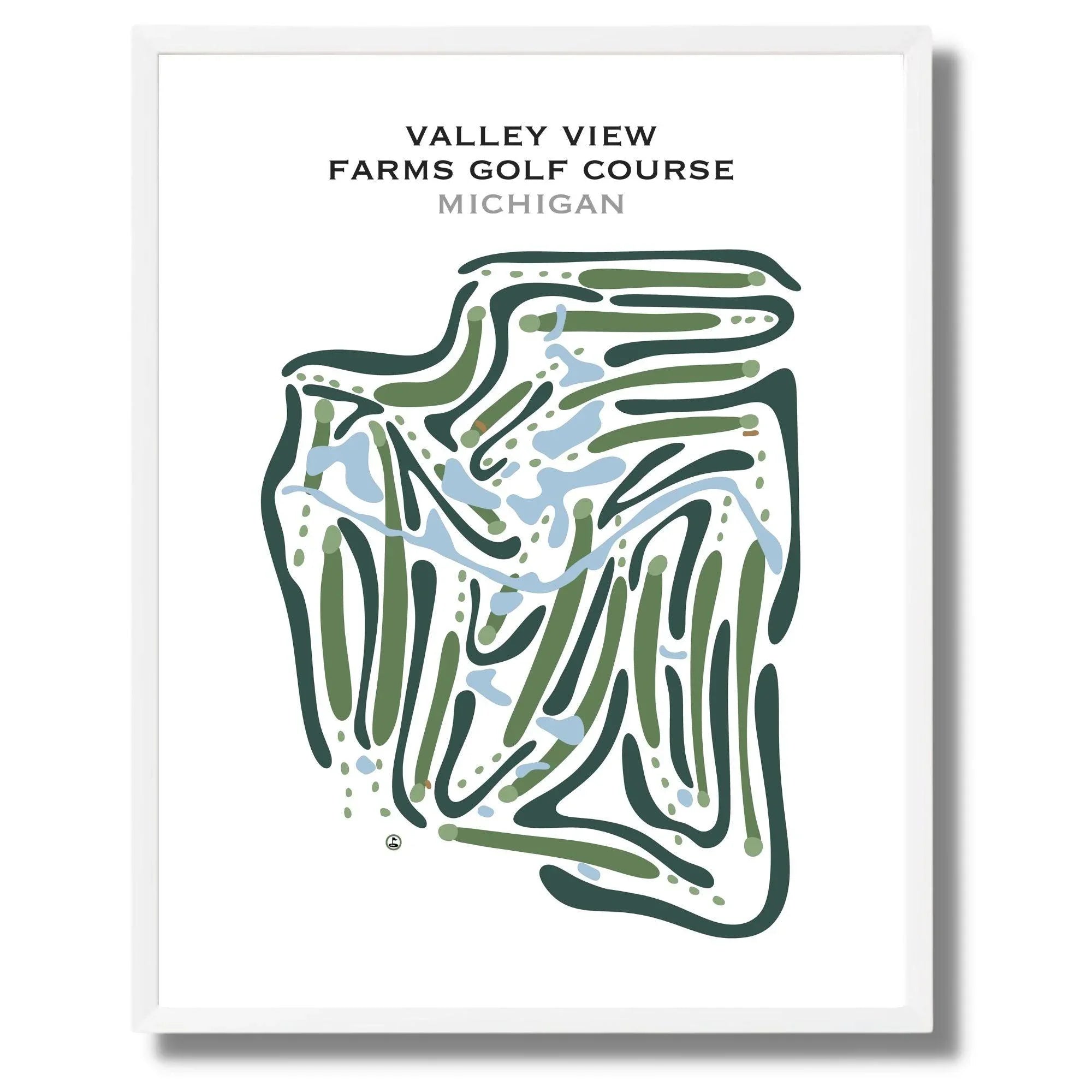 Valley View Farm Golf Course, Michigan - Printed Golf Courses