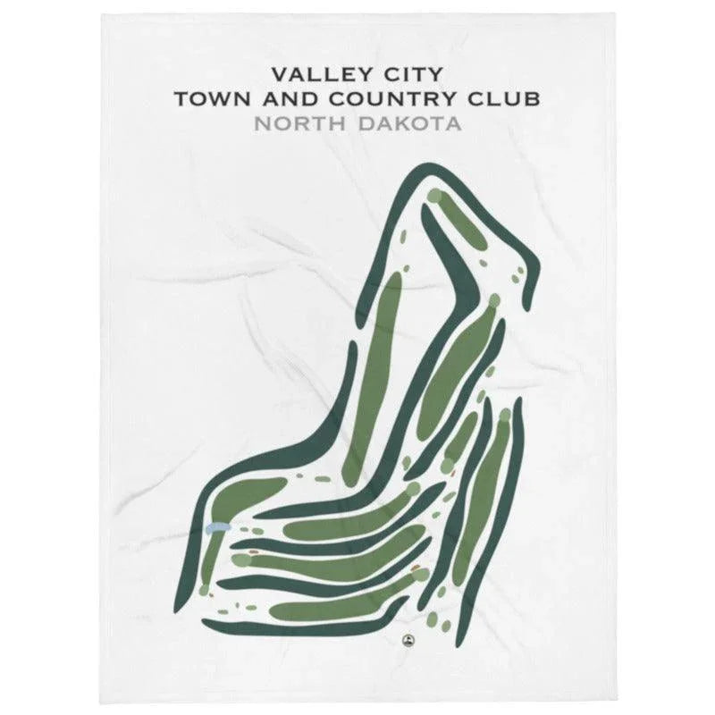 Valley City Town and Country Club, North Dakota - Printed Golf Courses