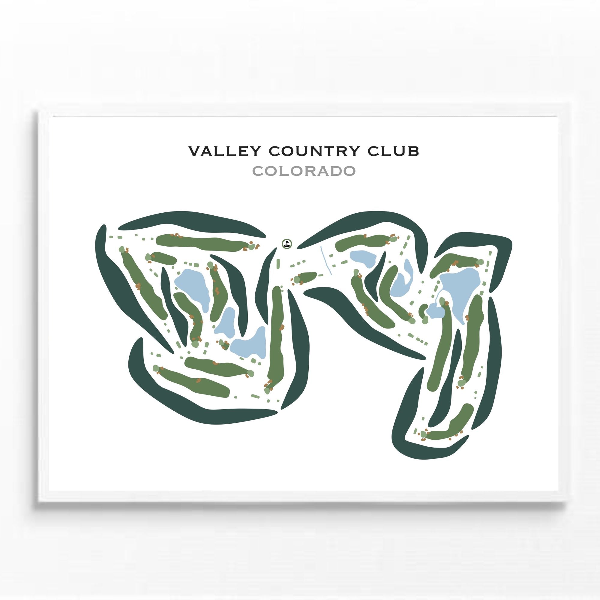 Valley Country Club, Colorado - Printed Golf Courses