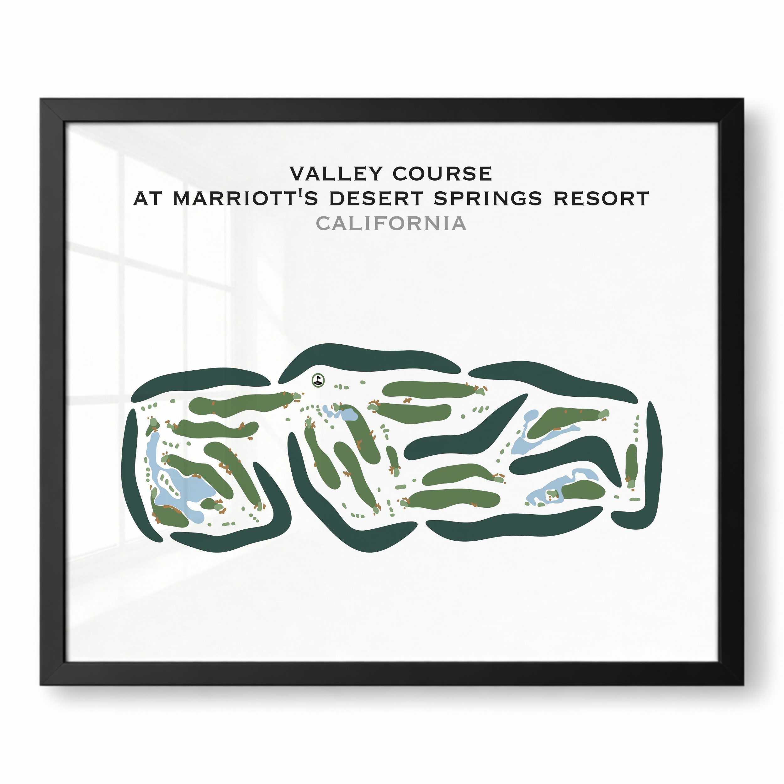 Valley at Marriott's Desert Springs Resort, California - Printed Golf Courses