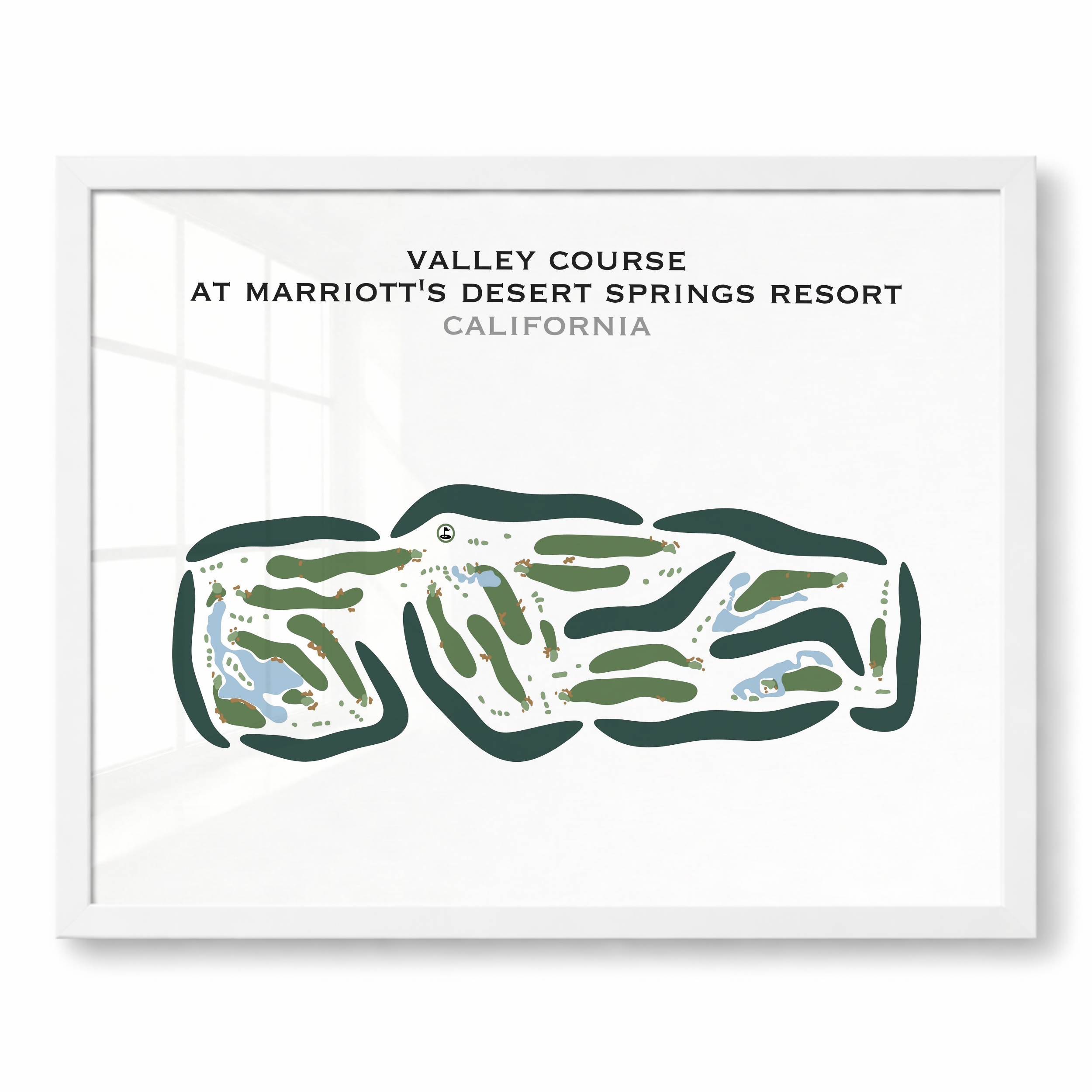 Valley at Marriott's Desert Springs Resort, California - Printed Golf Courses
