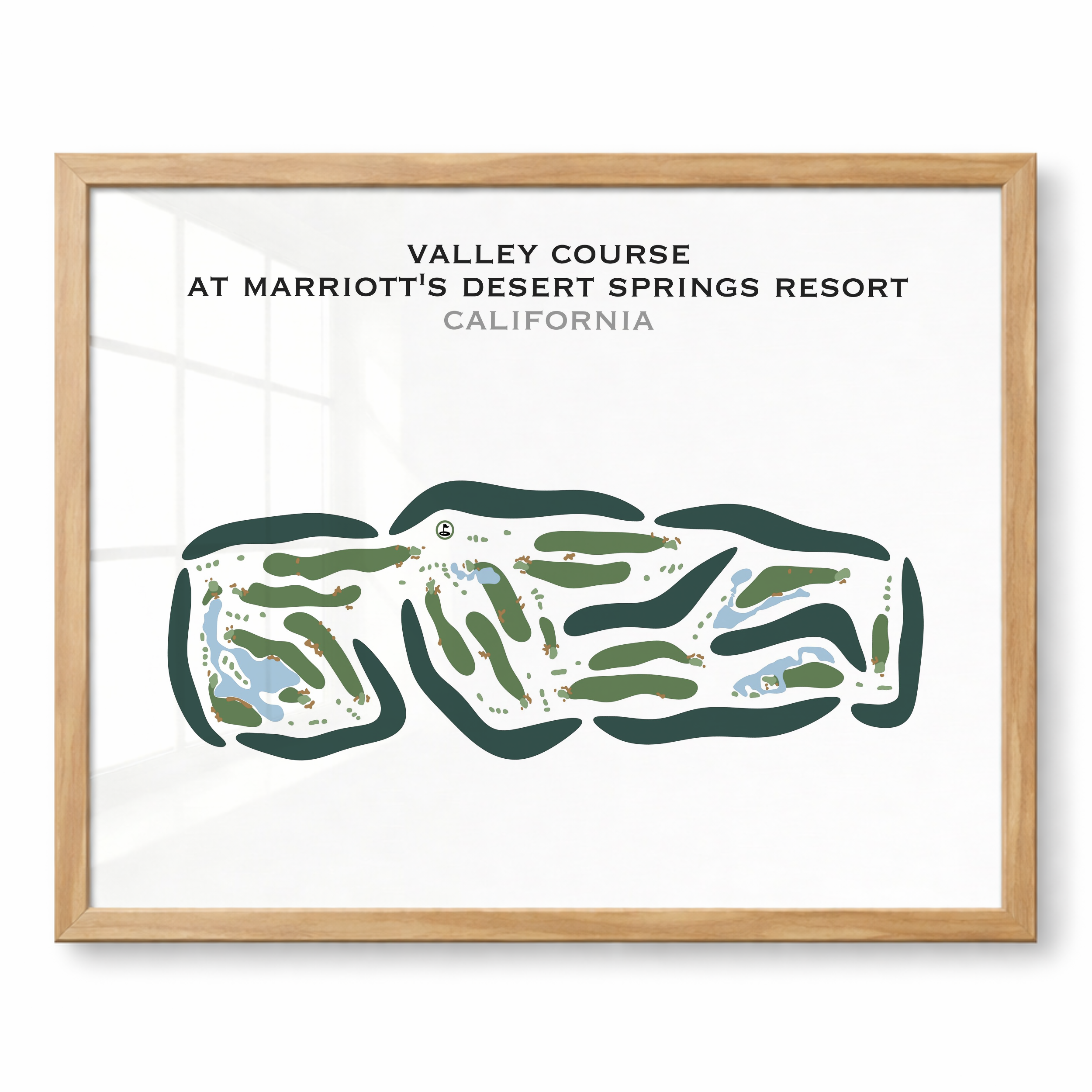 Valley at Marriott's Desert Springs Resort, California - Printed Golf Courses