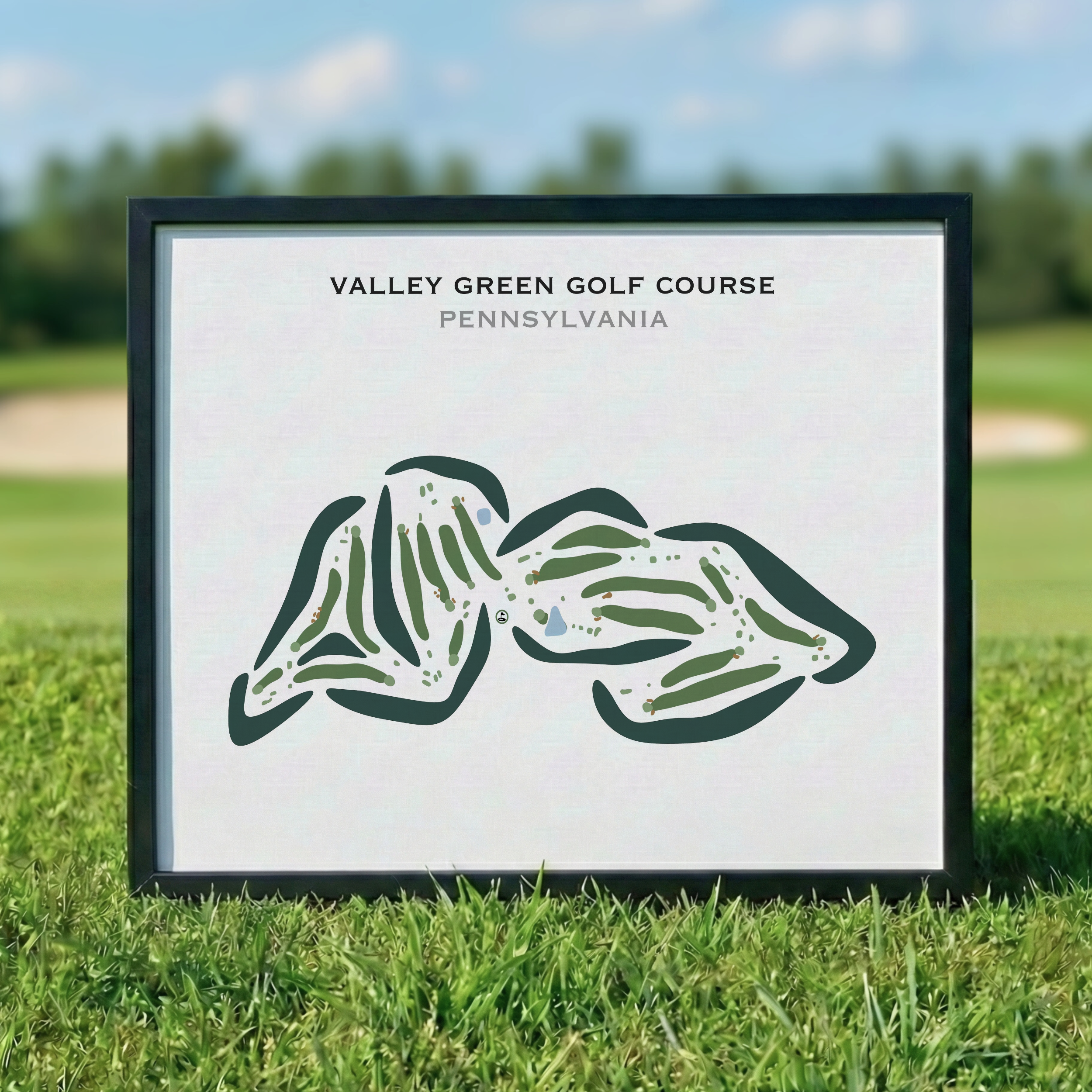 Valley Green Golf Course, Pennsylvania - Printed Golf Courses